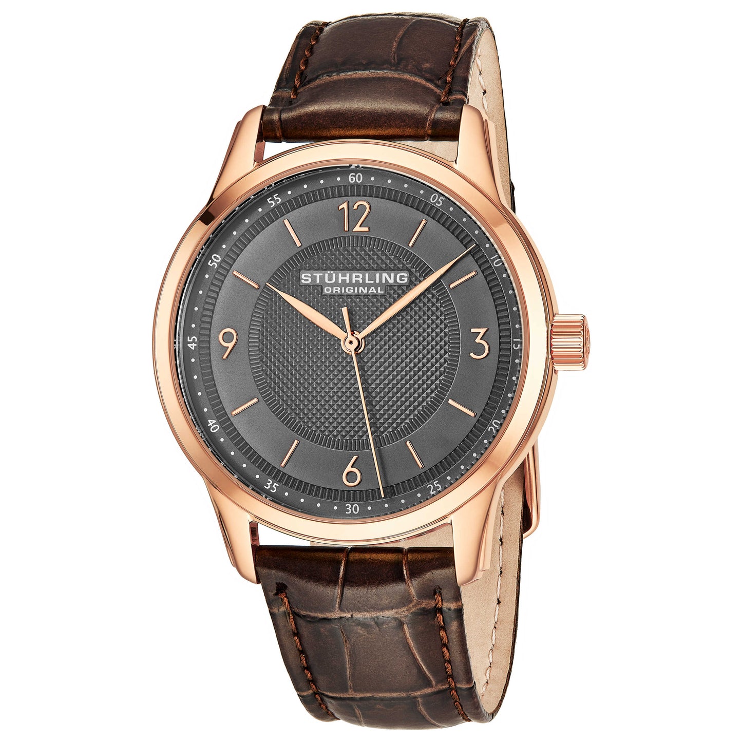 Front view of Stuhrling Symphony Men's Quartz Watch M14667