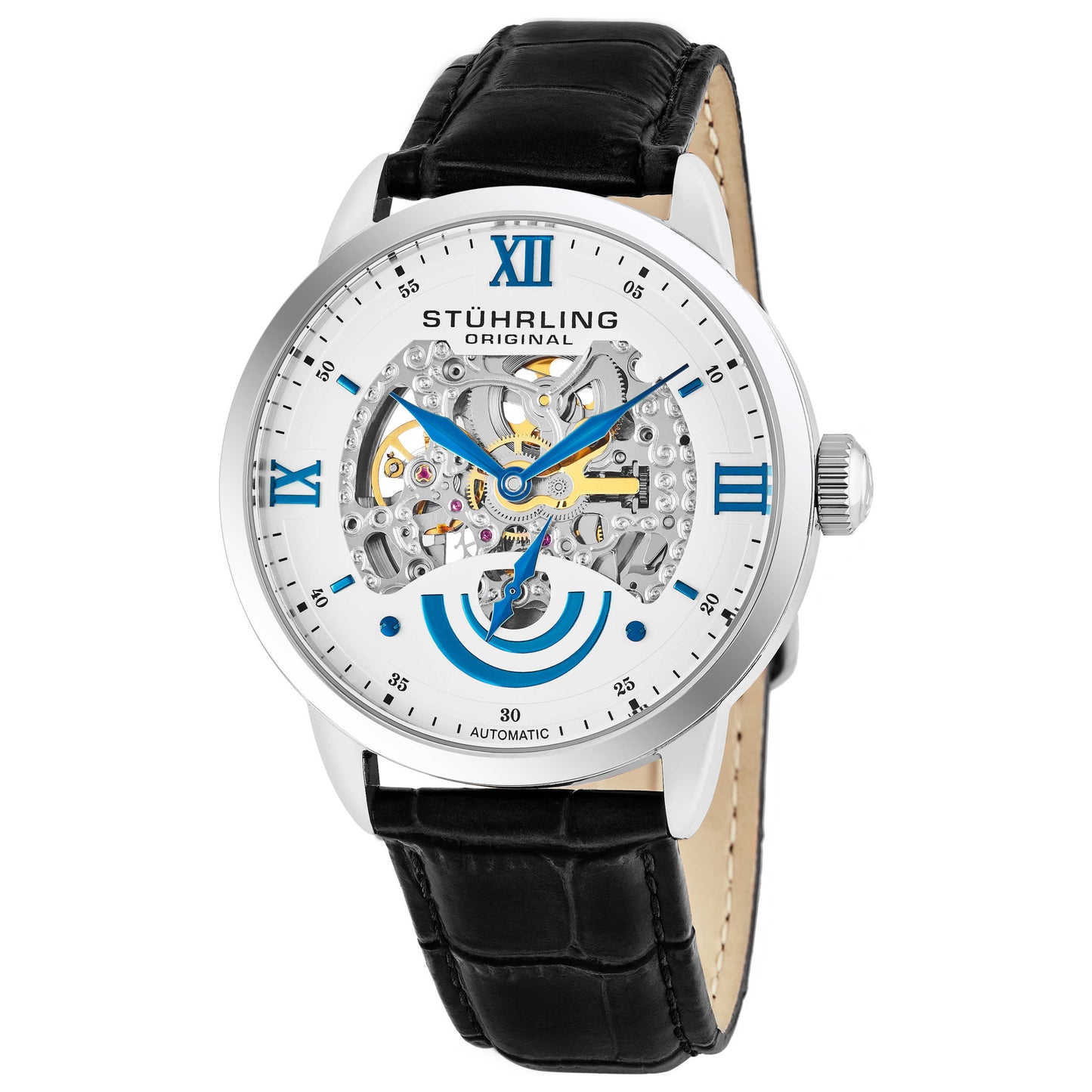 Front view of Stuhrling Legacy Men's Automatic Watch M14668