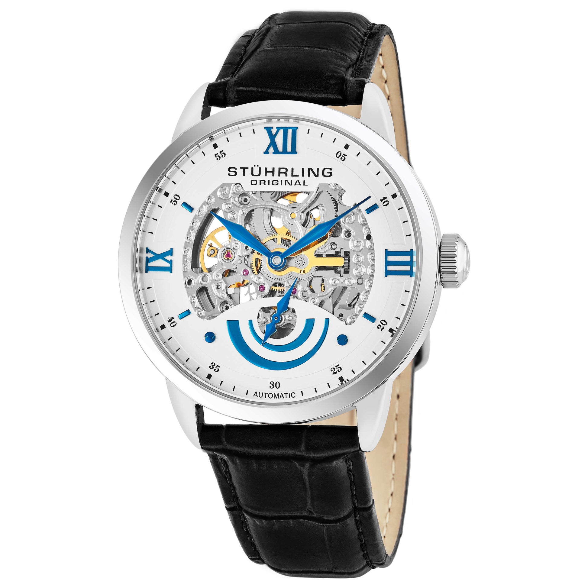 Front view of Stuhrling Legacy Men's Automatic Watch M14668