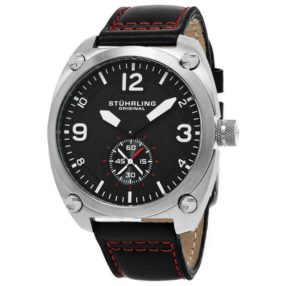 Front view of Stuhrling Aviator Men's Quartz Watch M14674
