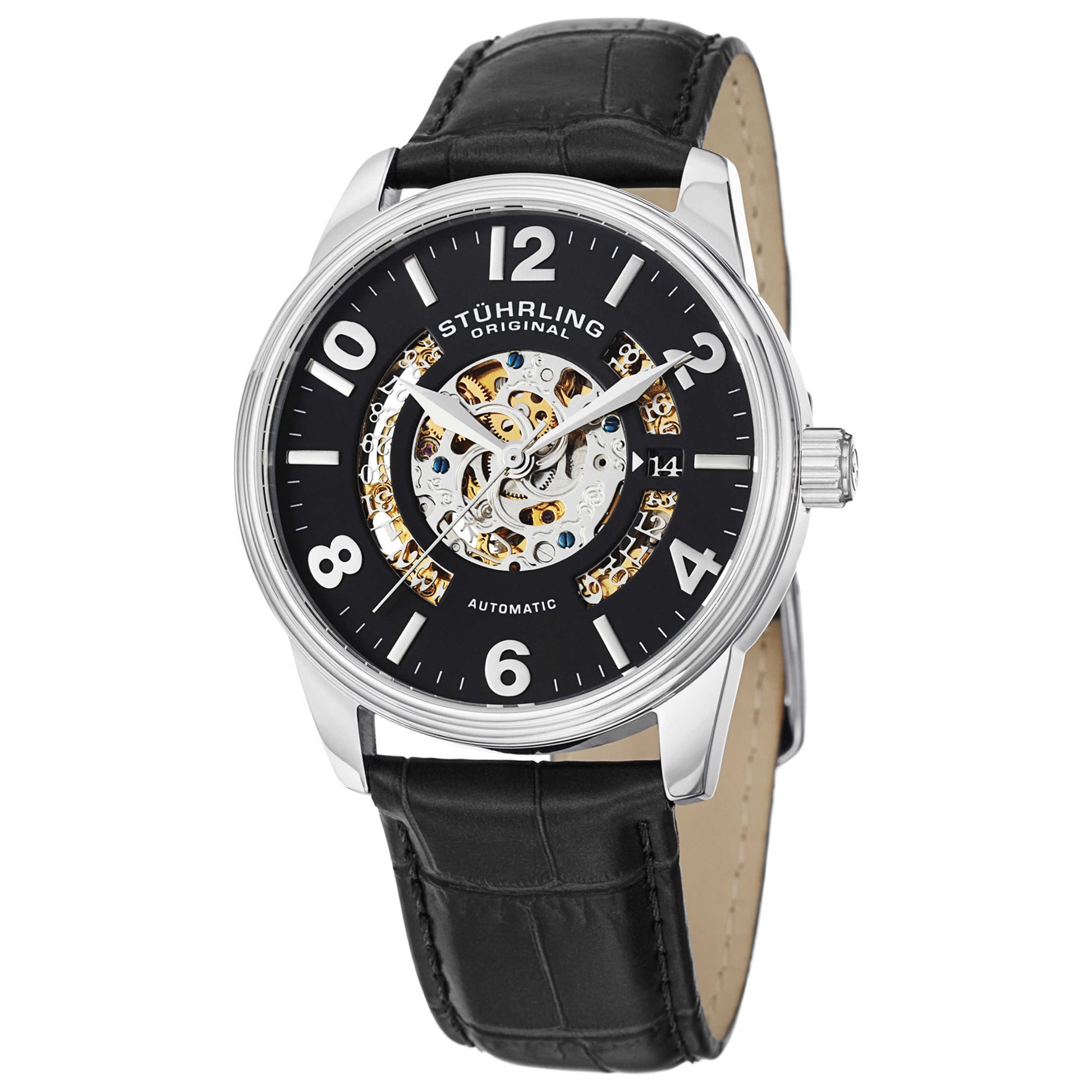 Front view of Stuhrling Legacy Men's Automatic Watch M14706