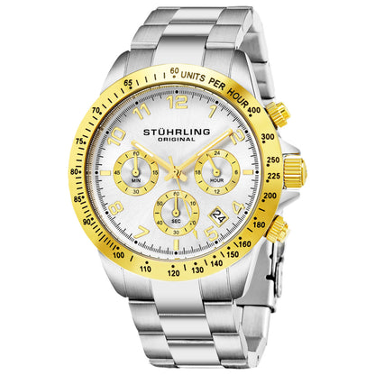 Front view of Stuhrling Monaco Men's Quartz Watch M14717
