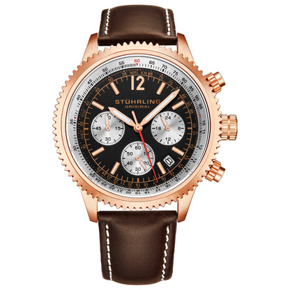 Front view of Stuhrling Monaco Men's Quartz Watch M14719