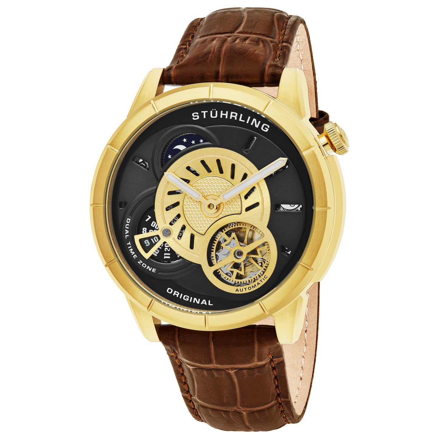 Front view of Stuhrling Legacy Men's Automatic Watch M14740