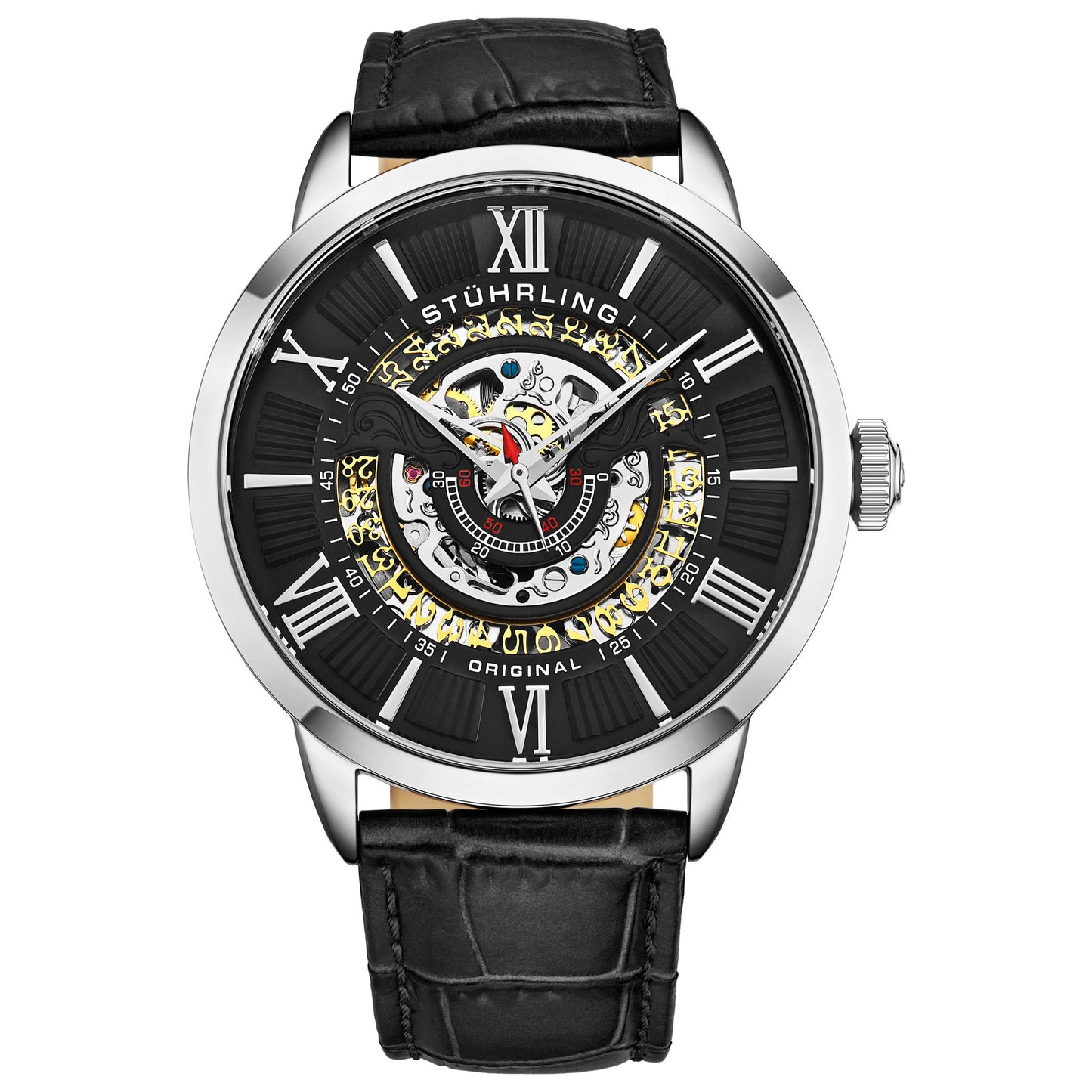 Front view of Stuhrling Legacy Men's Automatic Watch M14746