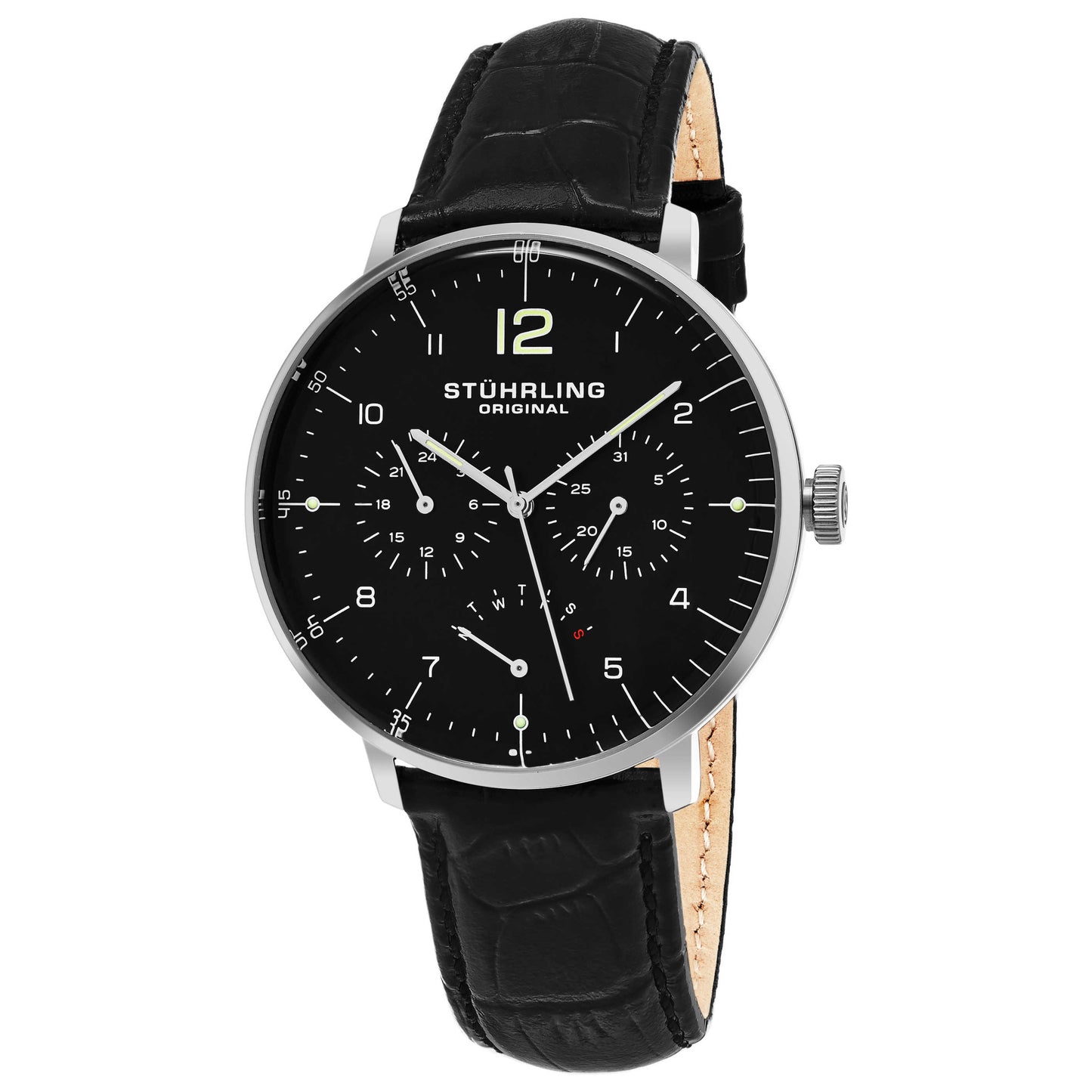 Front view of Stuhrling Monaco Men's Quartz Watch M14758