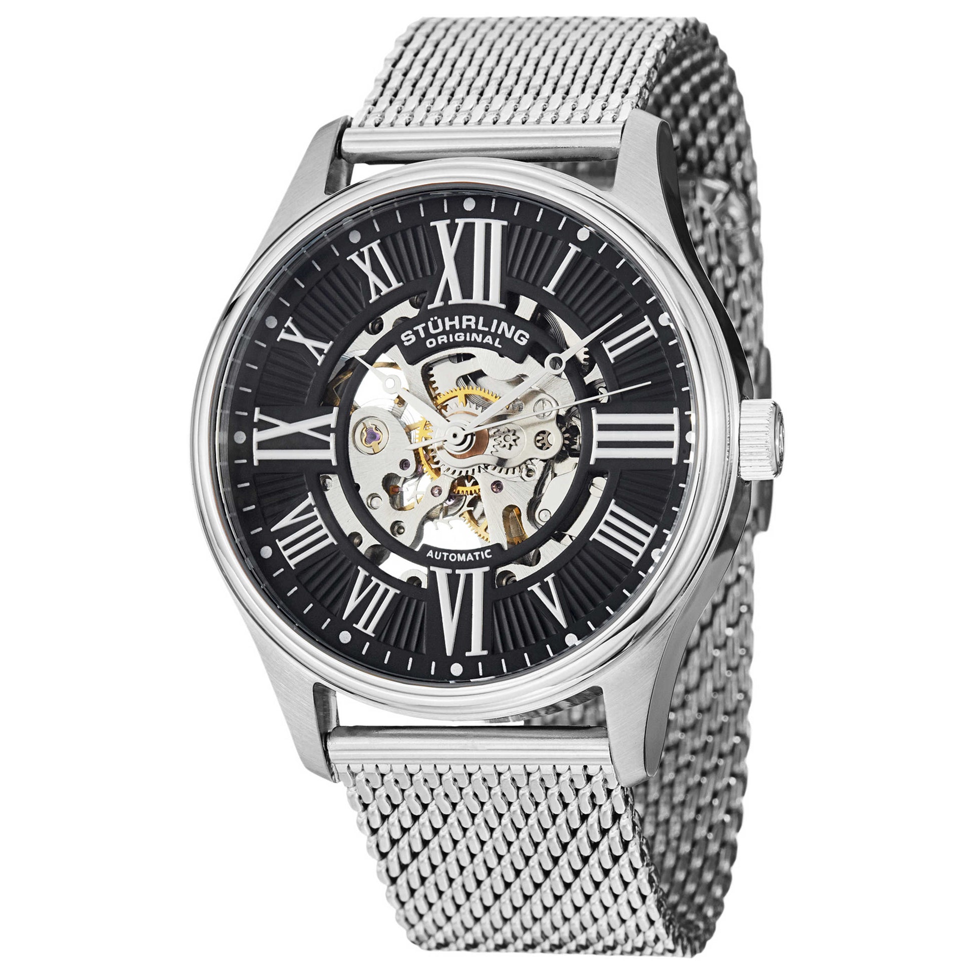 Front view of Stuhrling Legacy Men's Automatic Watch M14766