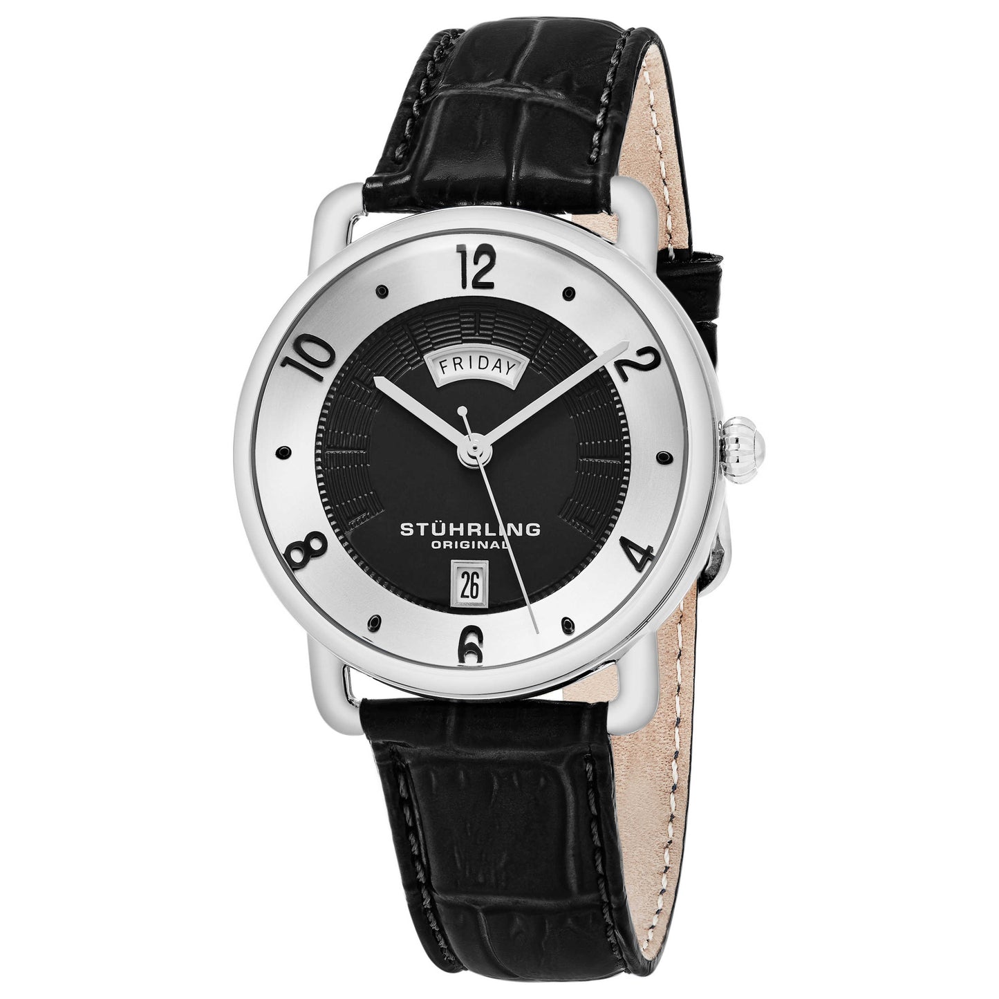 Front view of Stuhrling Symphony Men's Quartz Watch M14775