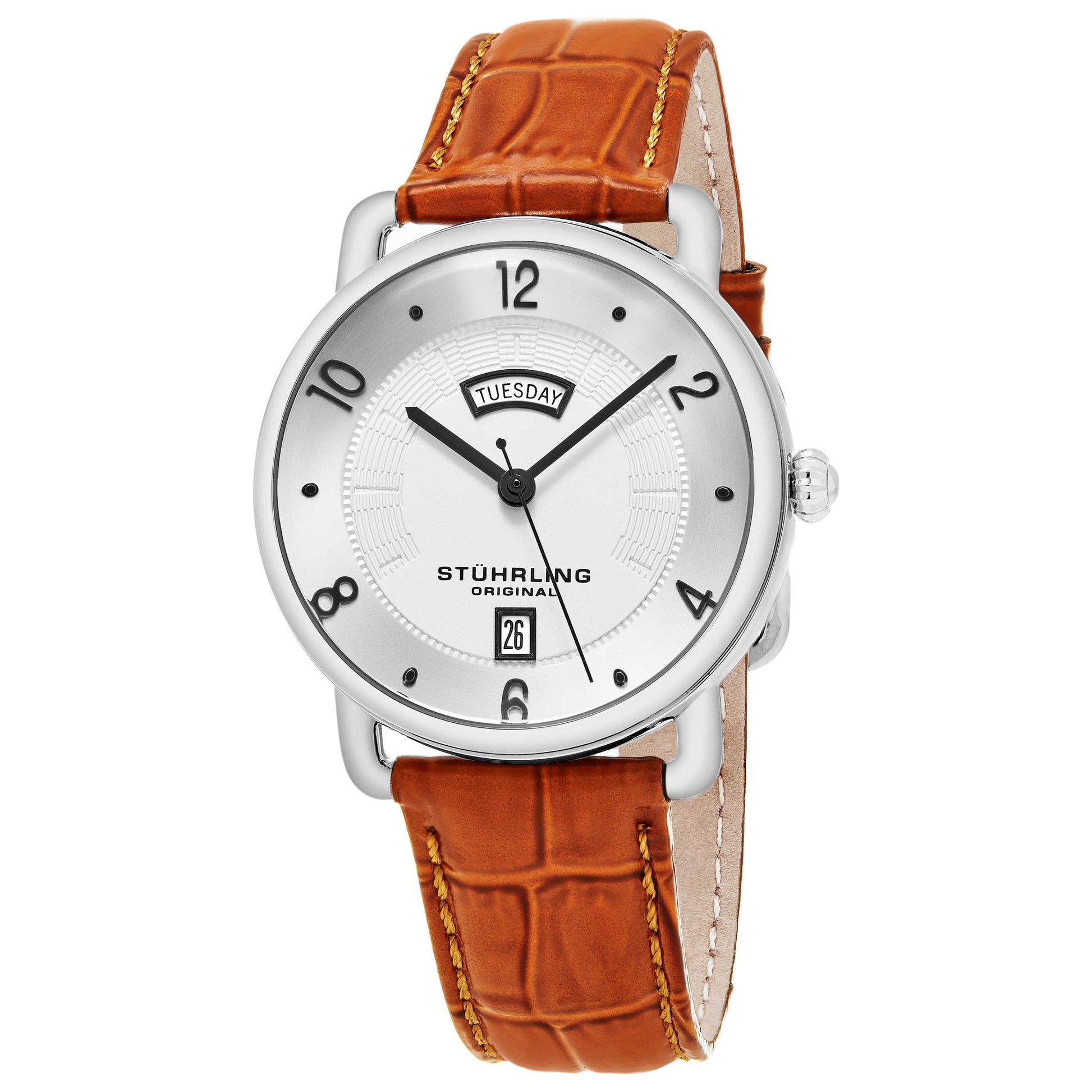 Front view of Stuhrling Symphony Men's Quartz Watch M14776