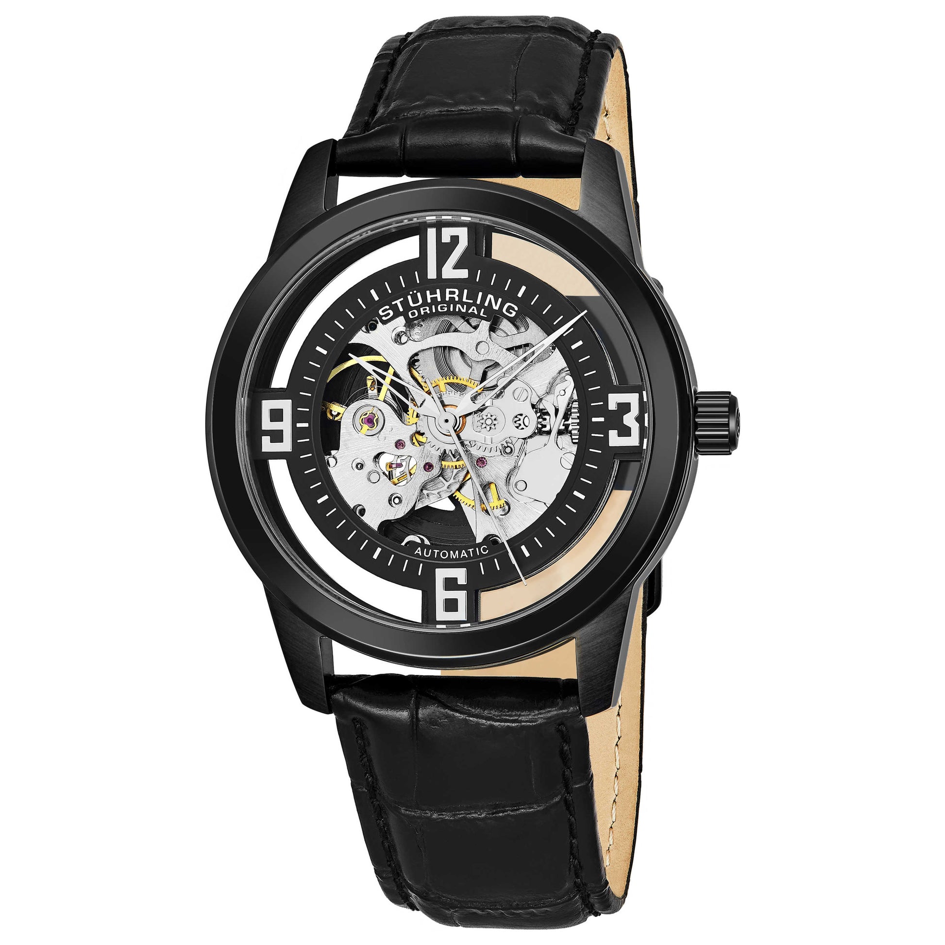 Front view of Stuhrling Legacy Men's Automatic Watch M14833