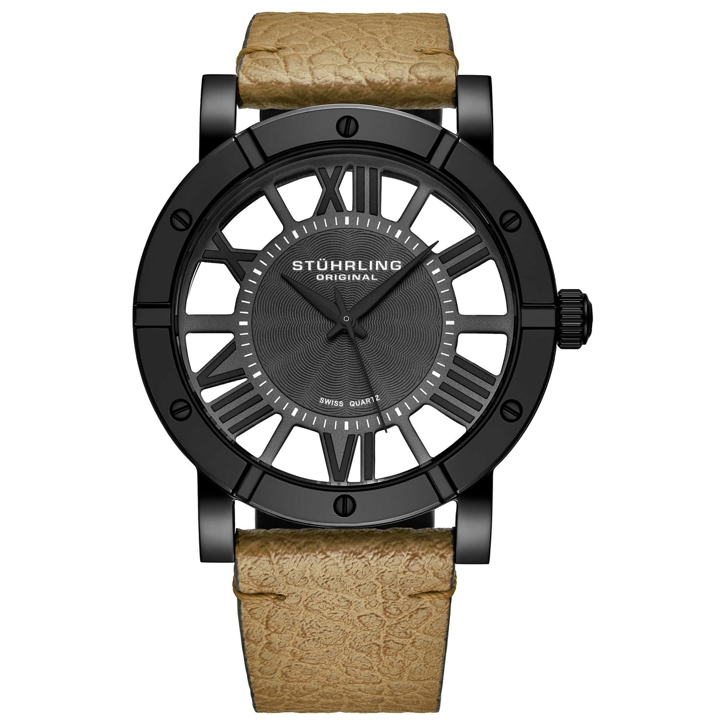 Front view of Stuhrling Symphony Men's Quartz Watch M14841