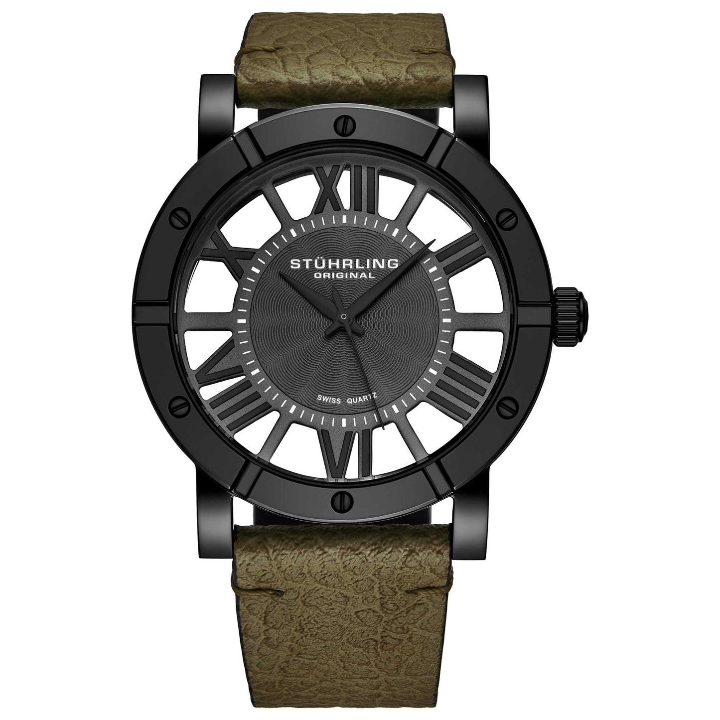 Front view of Stuhrling Symphony Men's Quartz Watch M14843