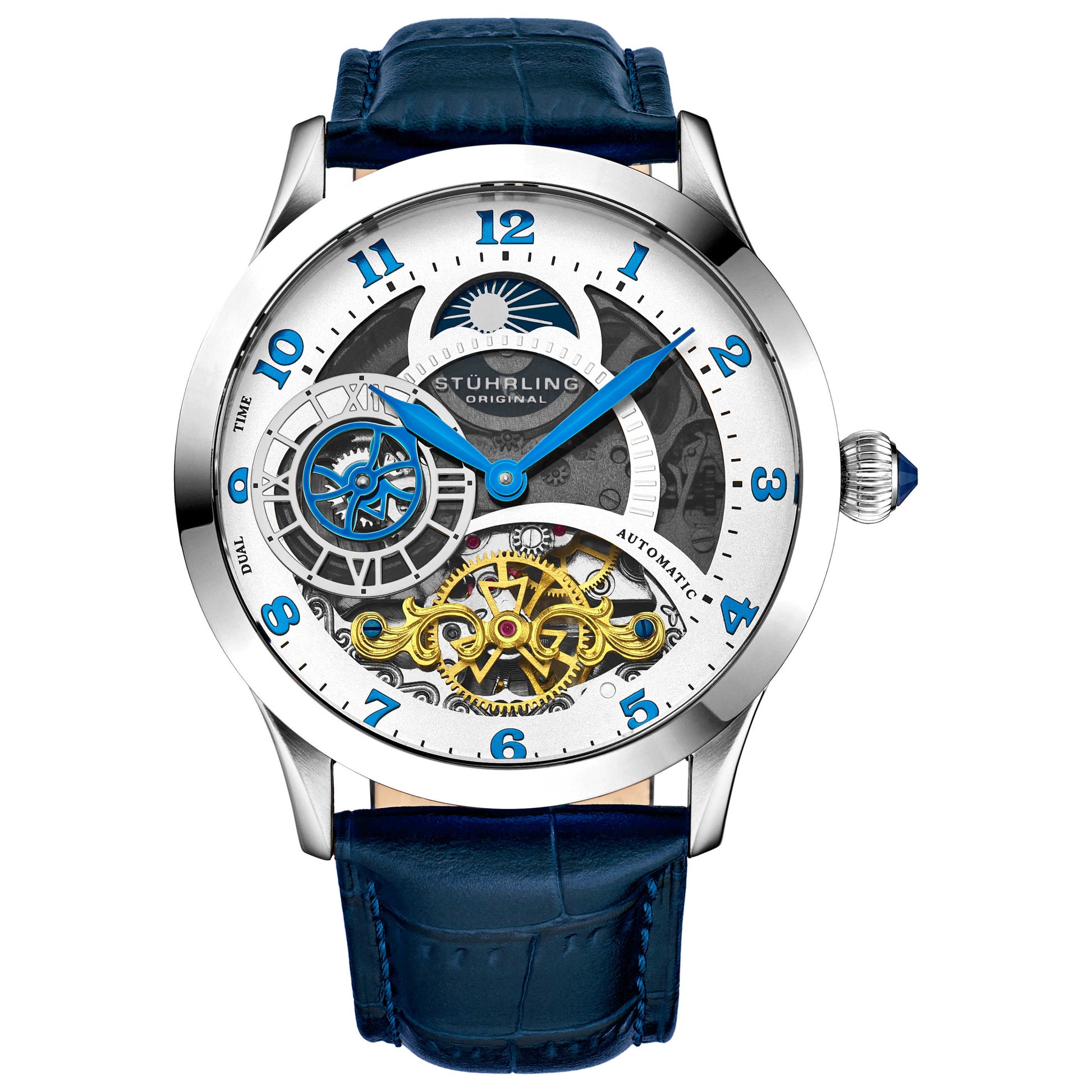 Front view of Stuhrling Legacy Men's Automatic Watch M14876