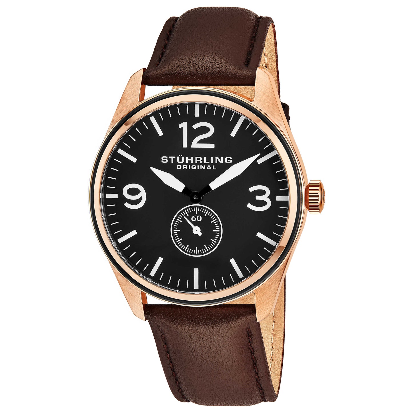 Front view of Stuhrling Aviator Men's Quartz Watch M14888