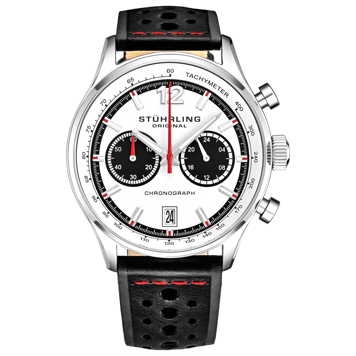 Front view of Stuhrling Monaco Men's Quartz Watch M14889