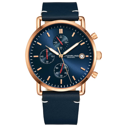Front view of Stuhrling Monaco Men's Quartz Watch M14935