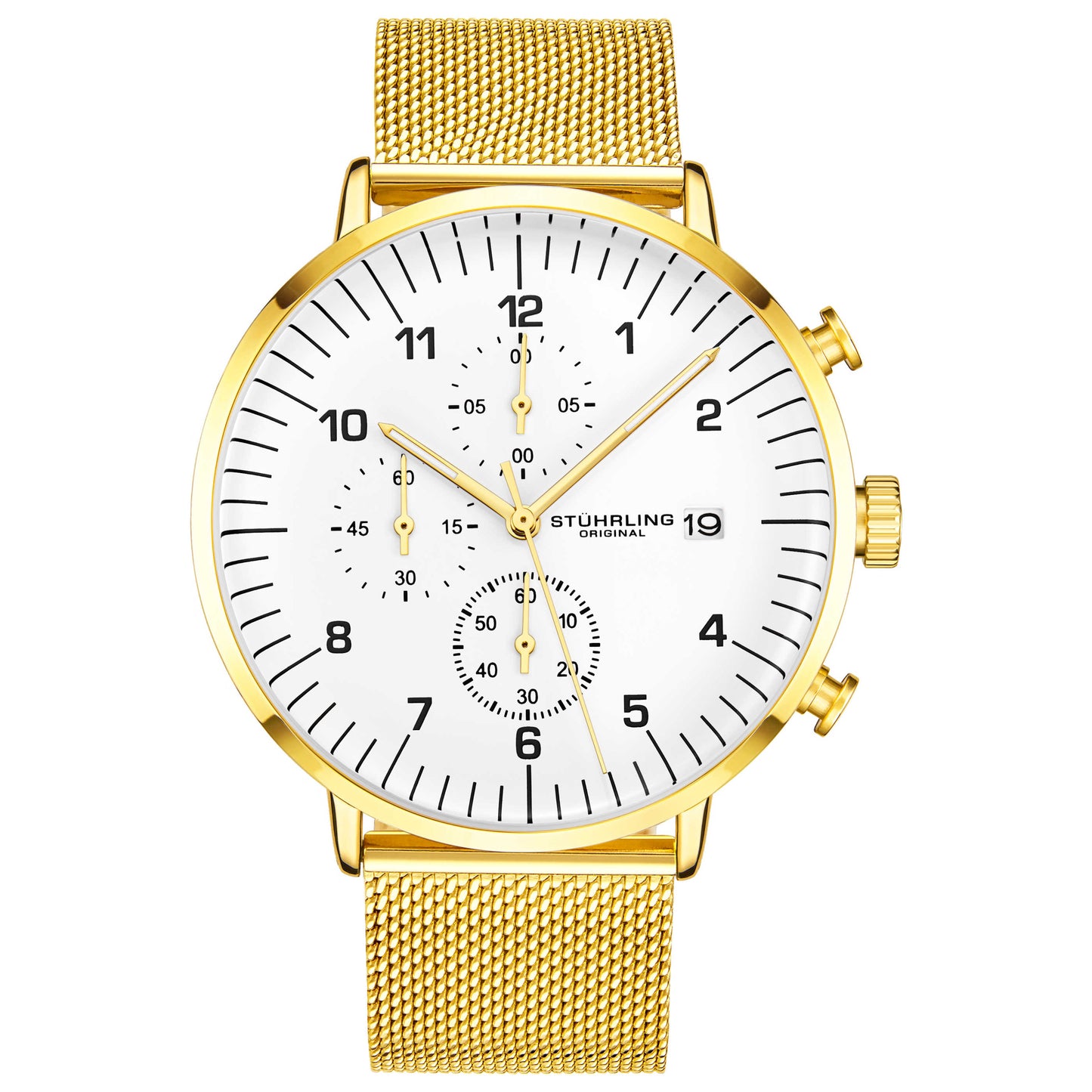 Front view of Stuhrling Monaco Men's Quartz Watch M14965