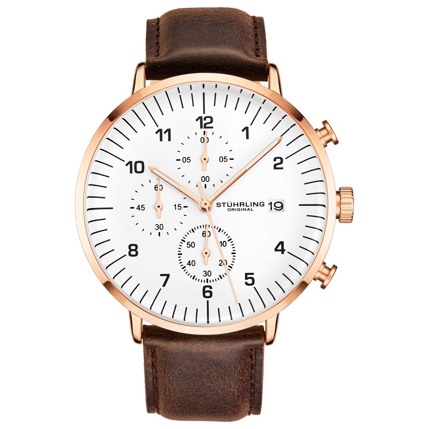 Front view of Stuhrling Monaco Men's Quartz Watch M14969