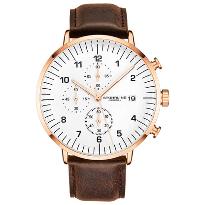 Front view of Stuhrling Monaco Men's Quartz Watch M14969