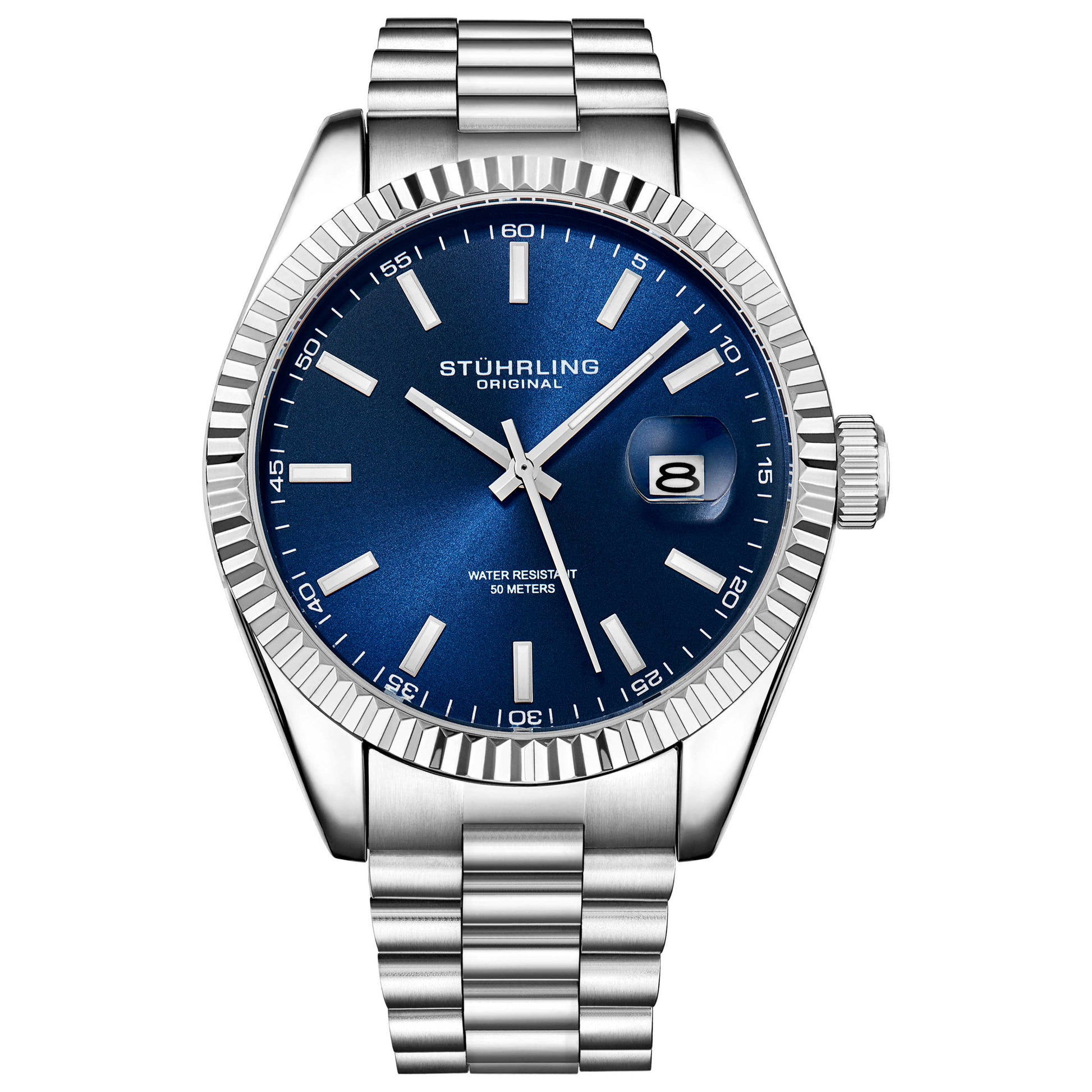 Front view of Stuhrling Symphony Men's Quartz Watch M15011