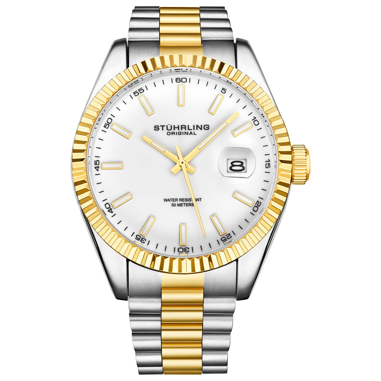 Front view of Stuhrling Symphony Men's Quartz Watch M15014