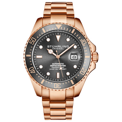 Front view of Stuhrling Aquadiver Men's Automatic Watch M15030