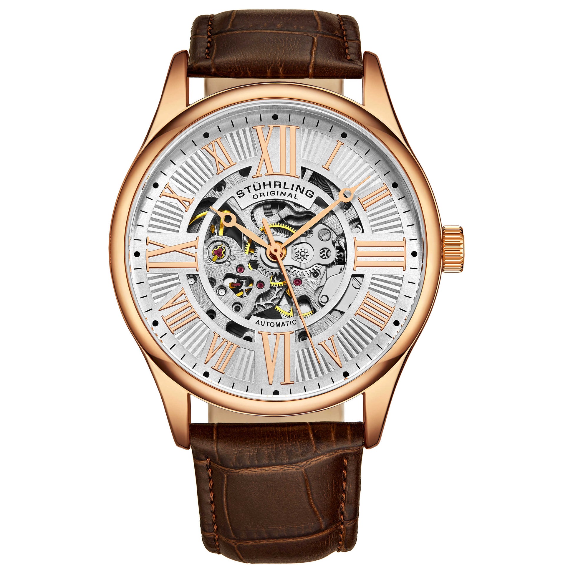 Front view of Stuhrling Legacy Men's Automatic Watch M15034