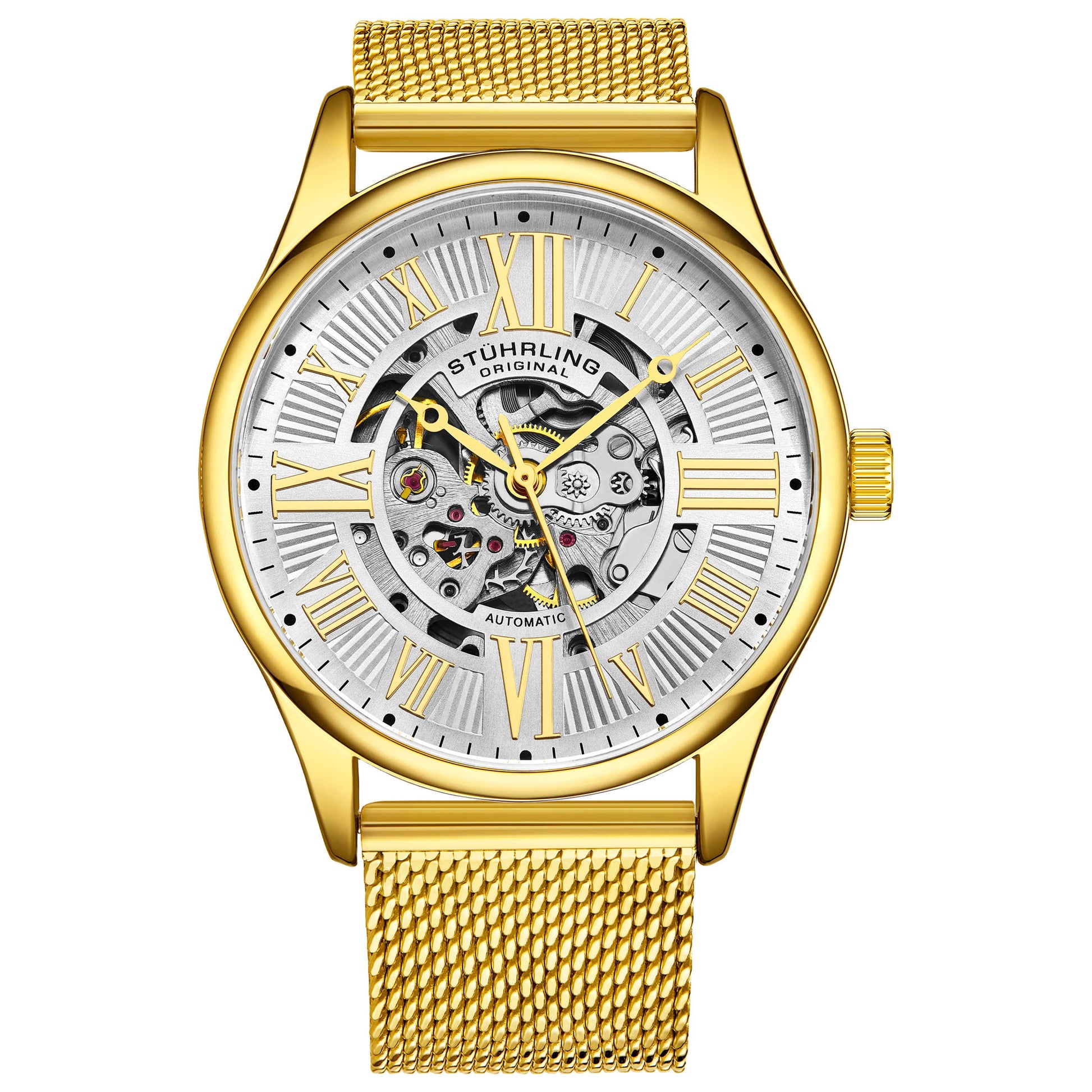 Front view of Stuhrling Legacy Men's Automatic Watch M15037