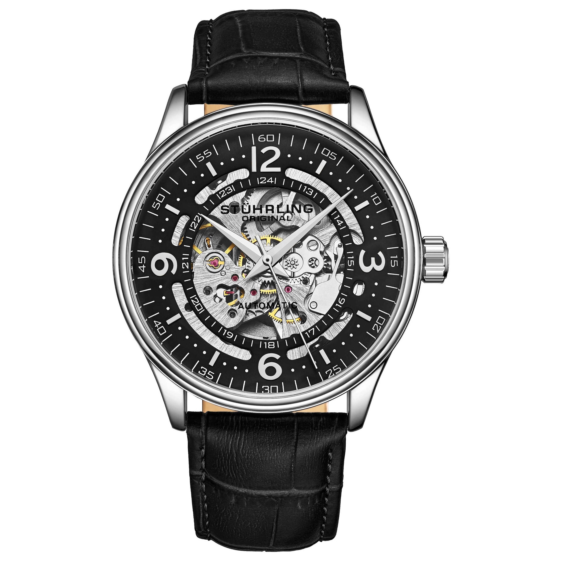 Front view of Stuhrling Legacy Men's Automatic Watch M15043