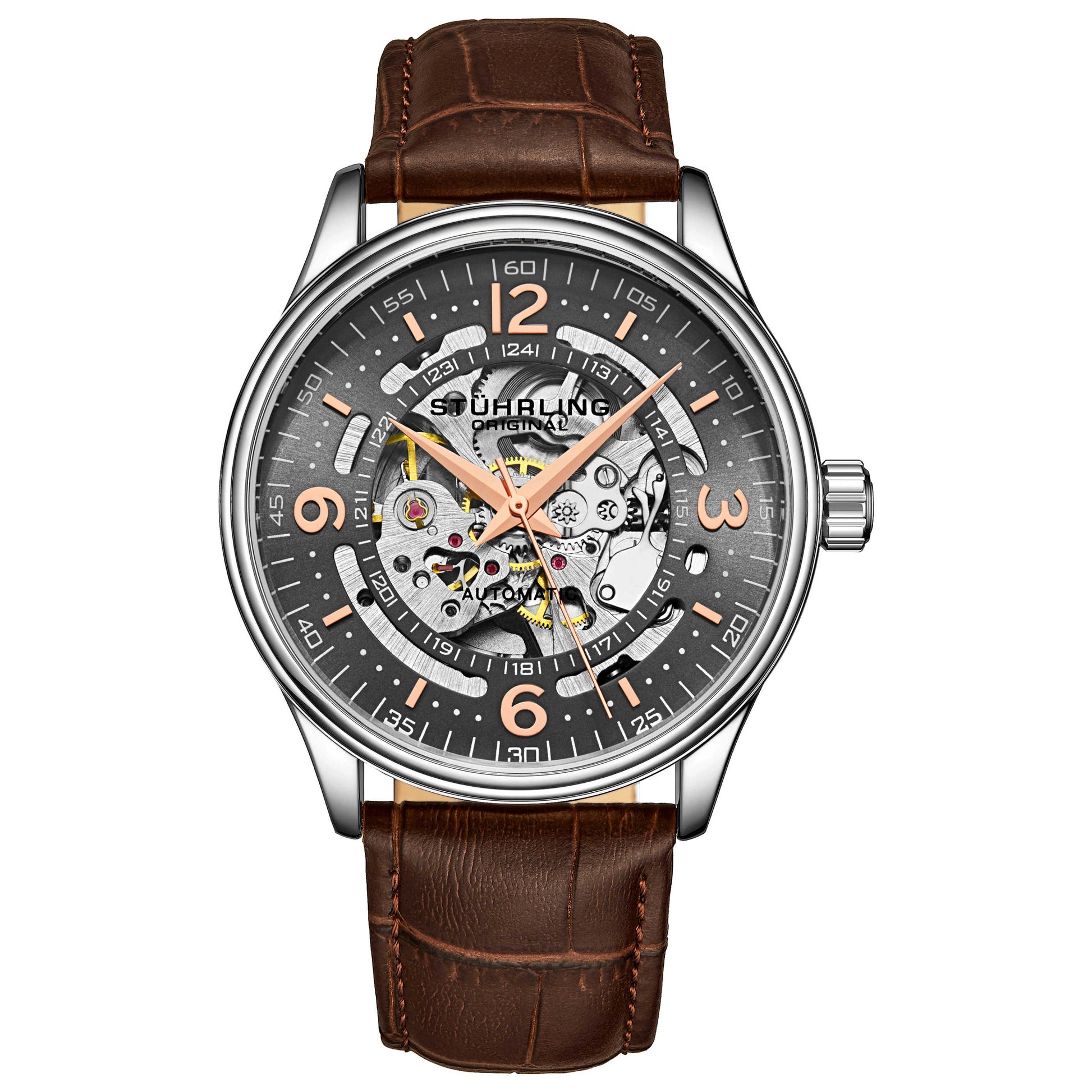 Front view of Stuhrling Legacy Men's Automatic Watch M15044