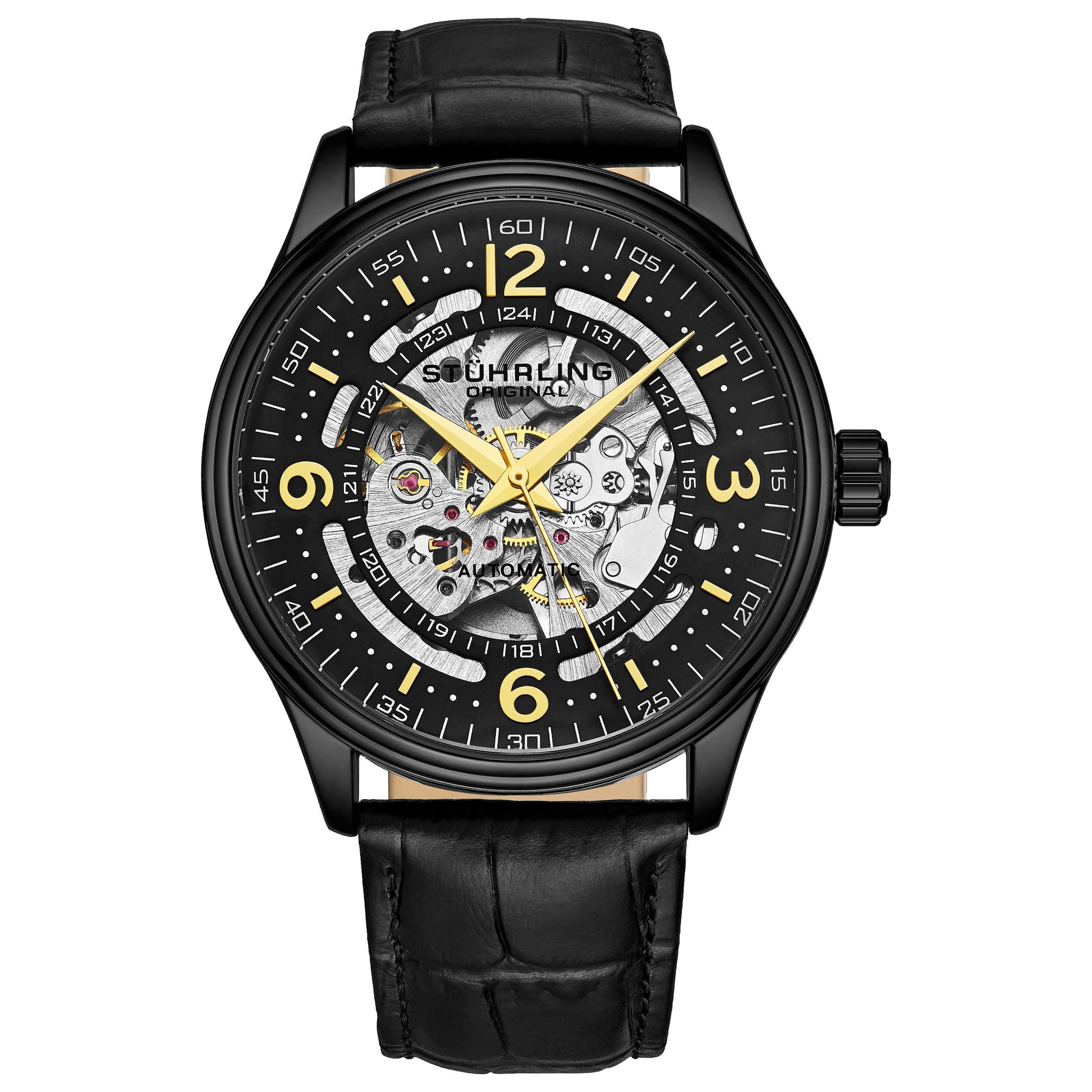 Front view of Stuhrling Legacy Men's Automatic Watch M15045