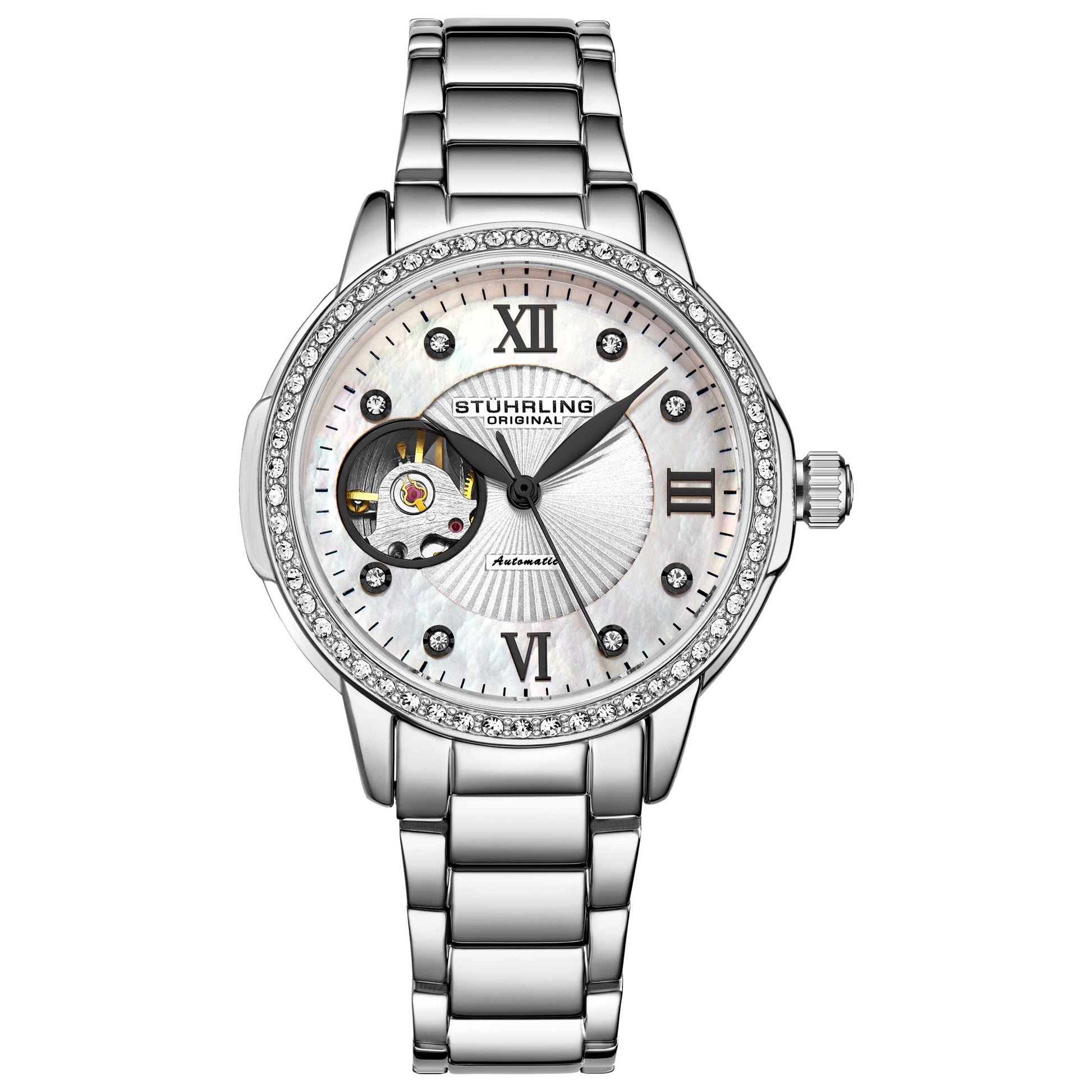 Front view of Stuhrling Legacy Women's Automatic Watch M15074