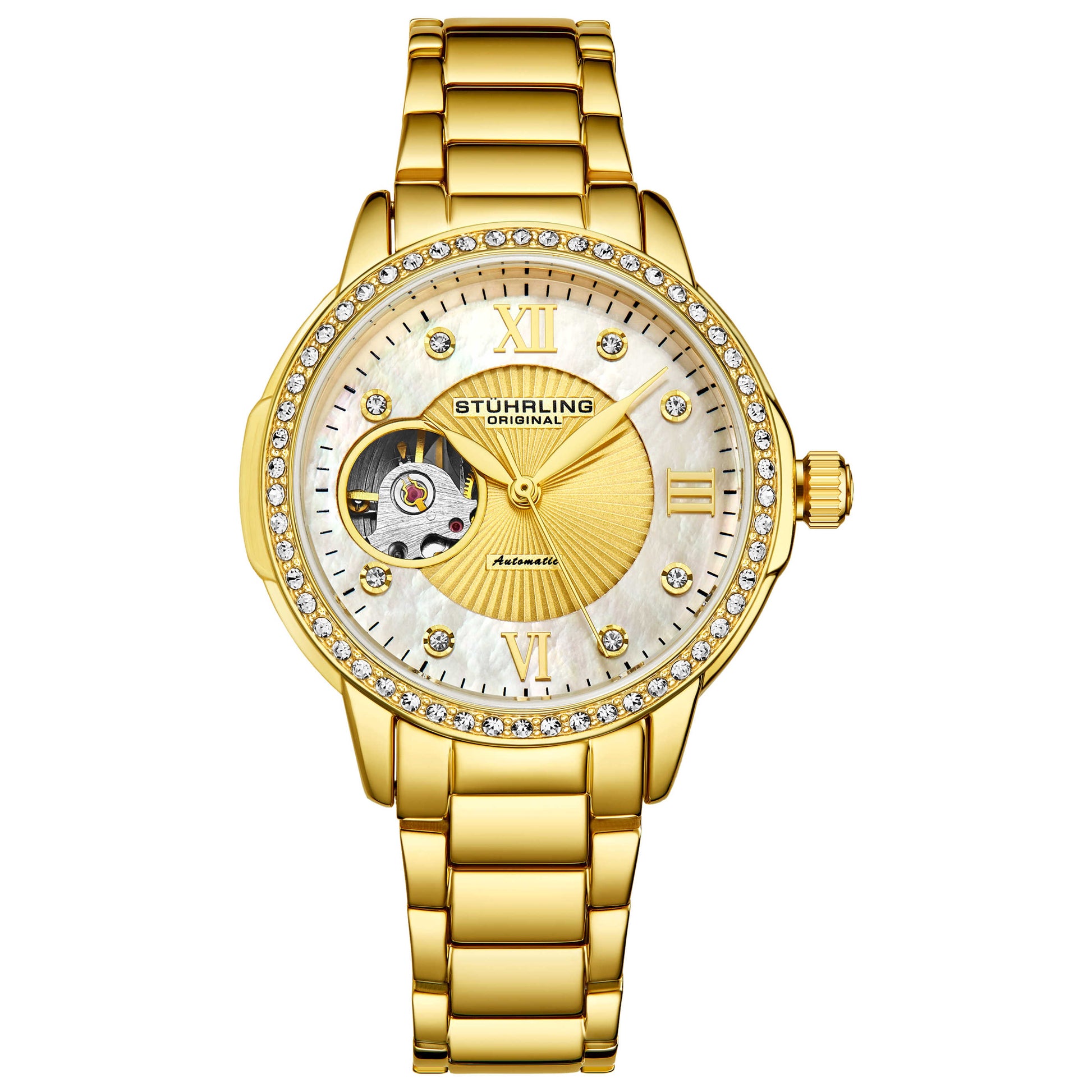 Front view of Stuhrling Legacy Women's Automatic Watch M15077