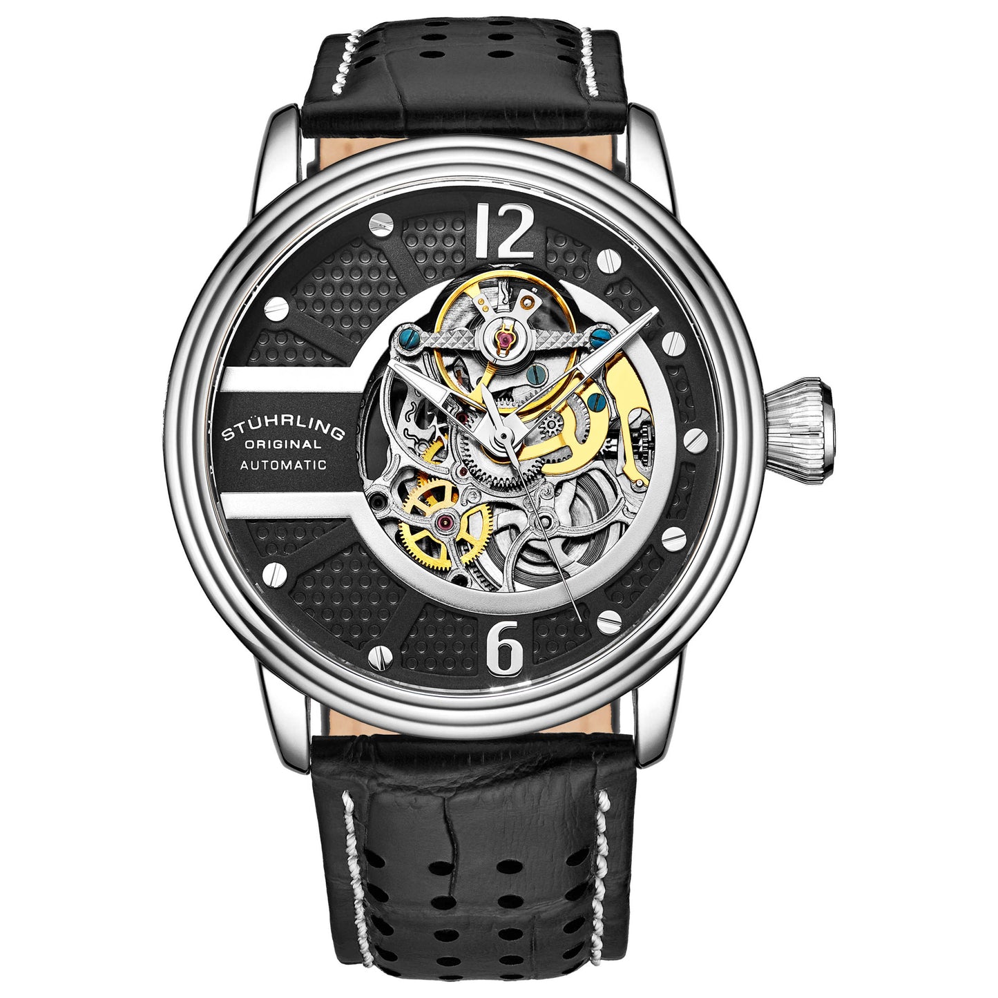 Front view of Stuhrling Legacy Men's Automatic Watch M15113