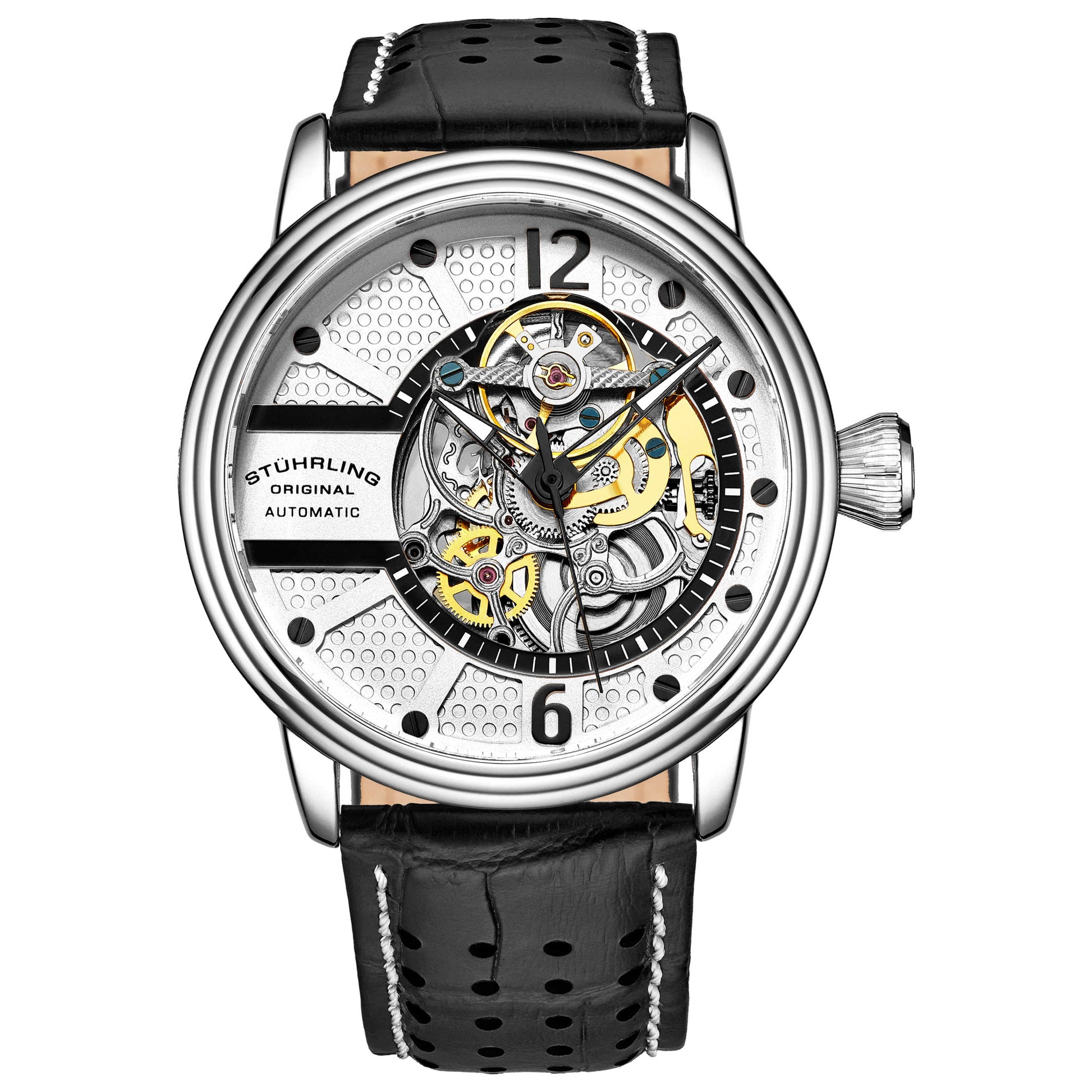 Front view of Stuhrling Legacy Men's Automatic Watch M15116