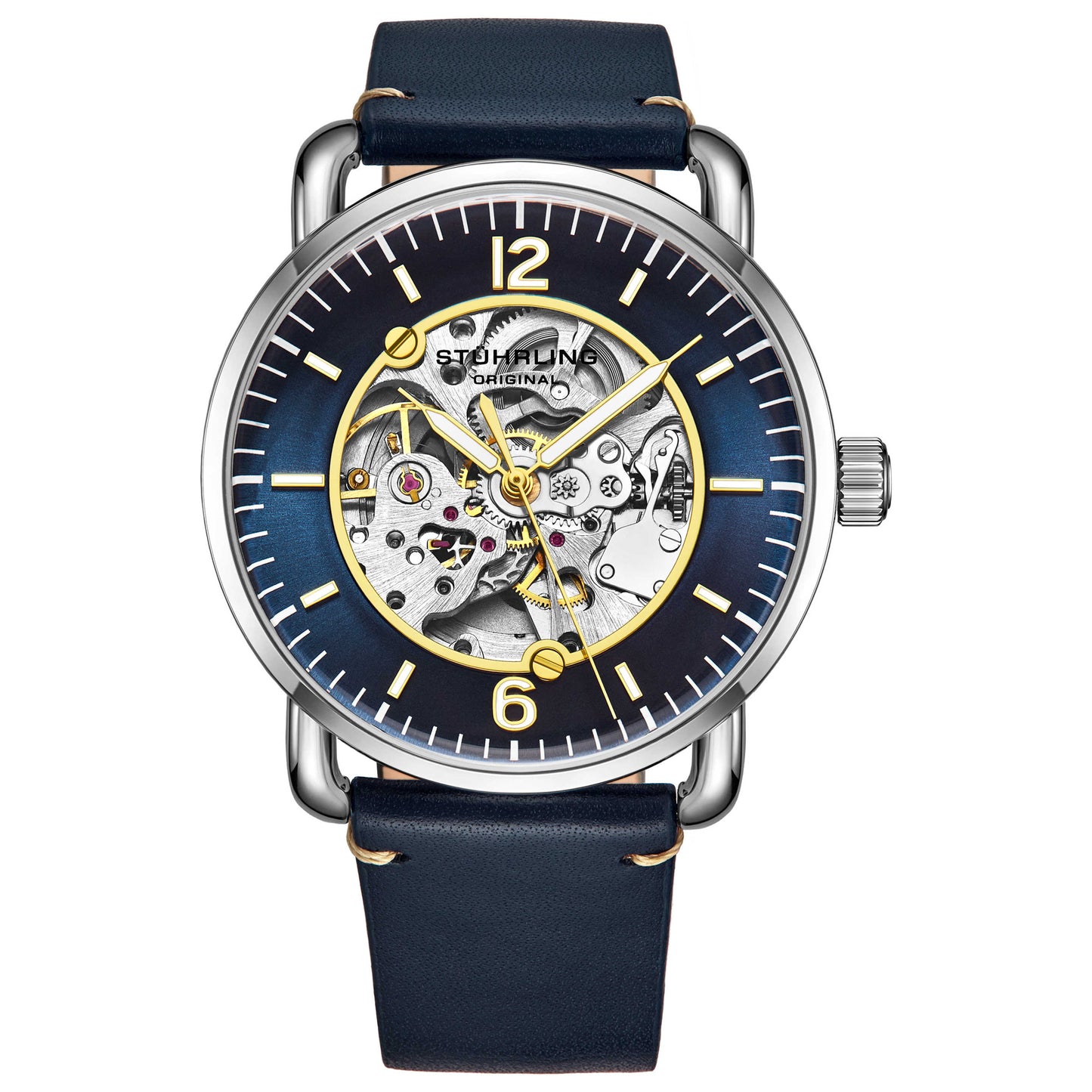 Front view of Stuhrling Legacy Men's Automatic Watch M15117