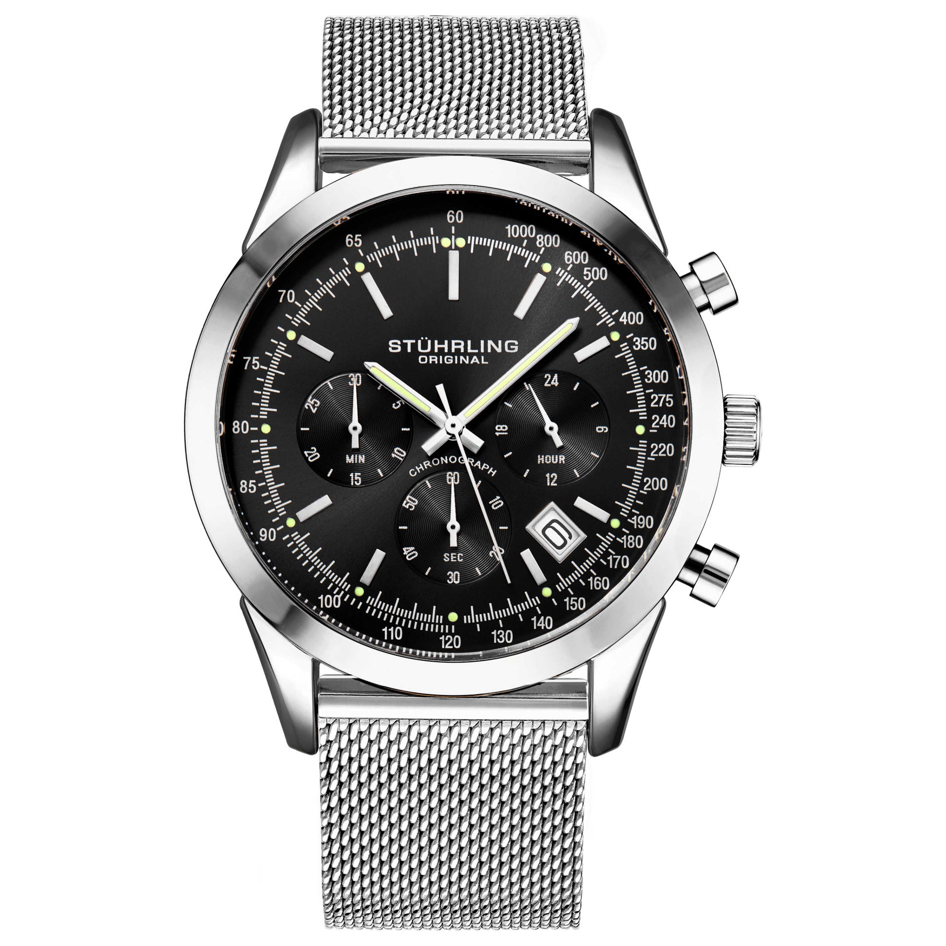 Front view of Stuhrling Monaco Men's Quartz Watch M15125