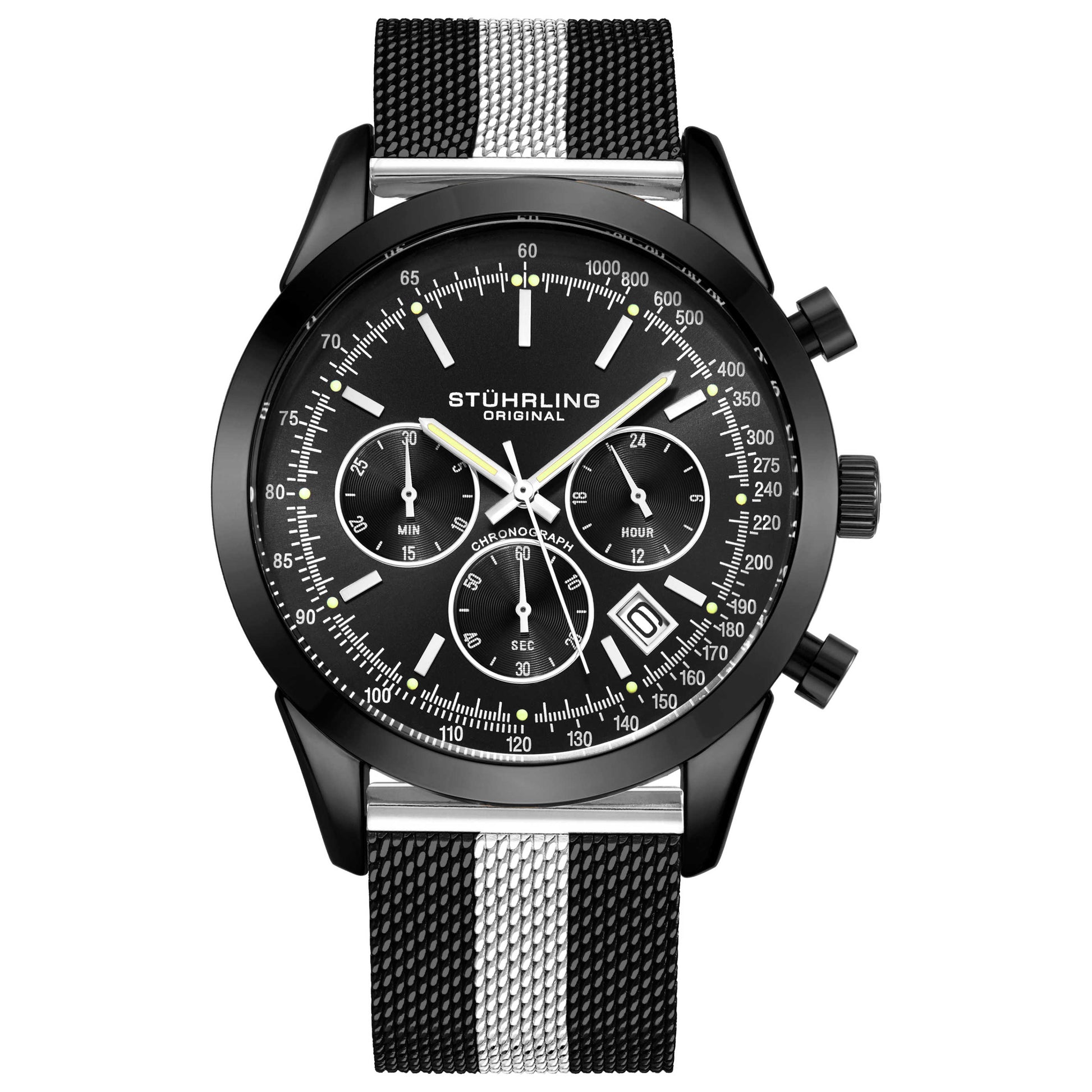 Front view of Stuhrling Monaco Men's Quartz Watch M15127