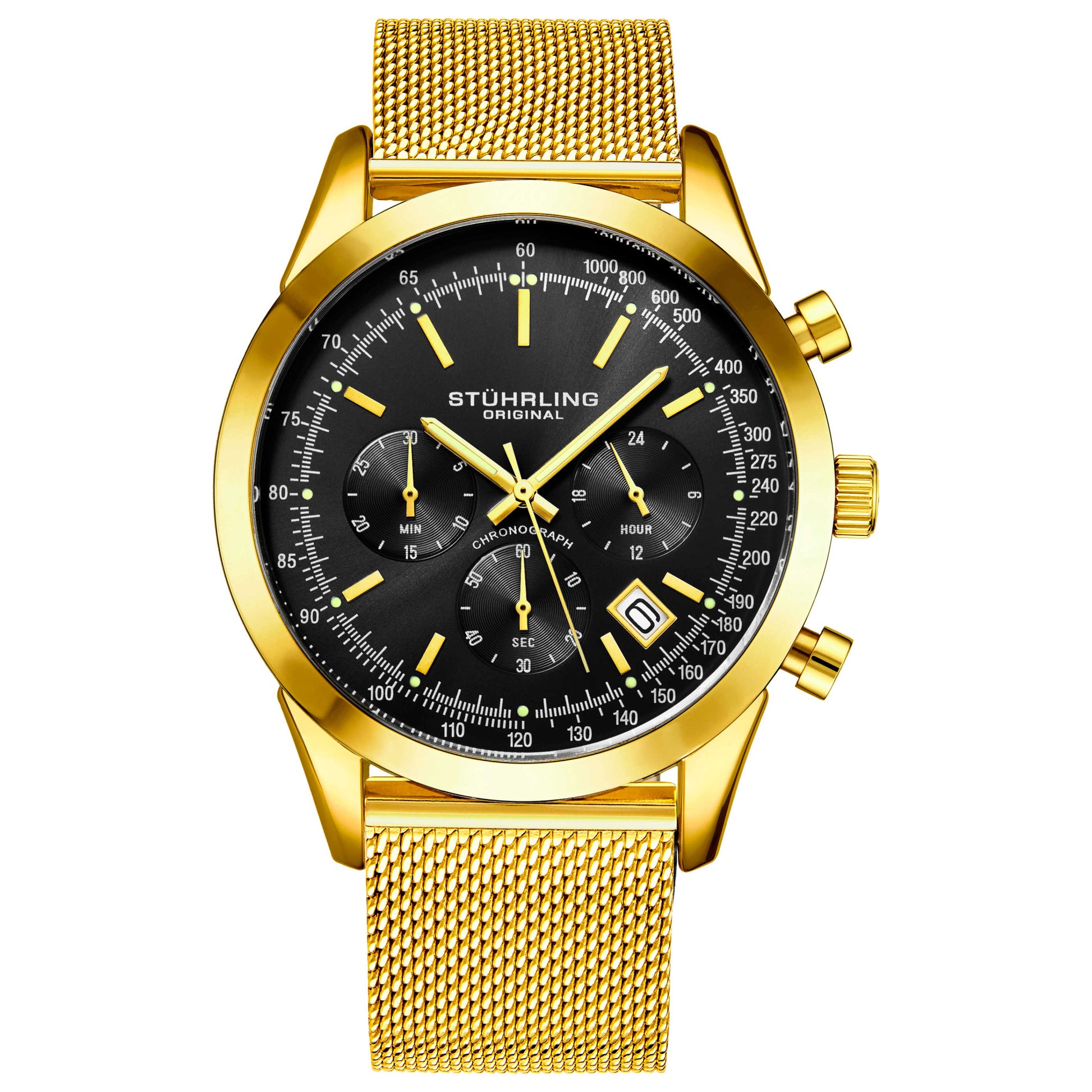 Front view of Stuhrling Monaco Men's Quartz Watch M15131