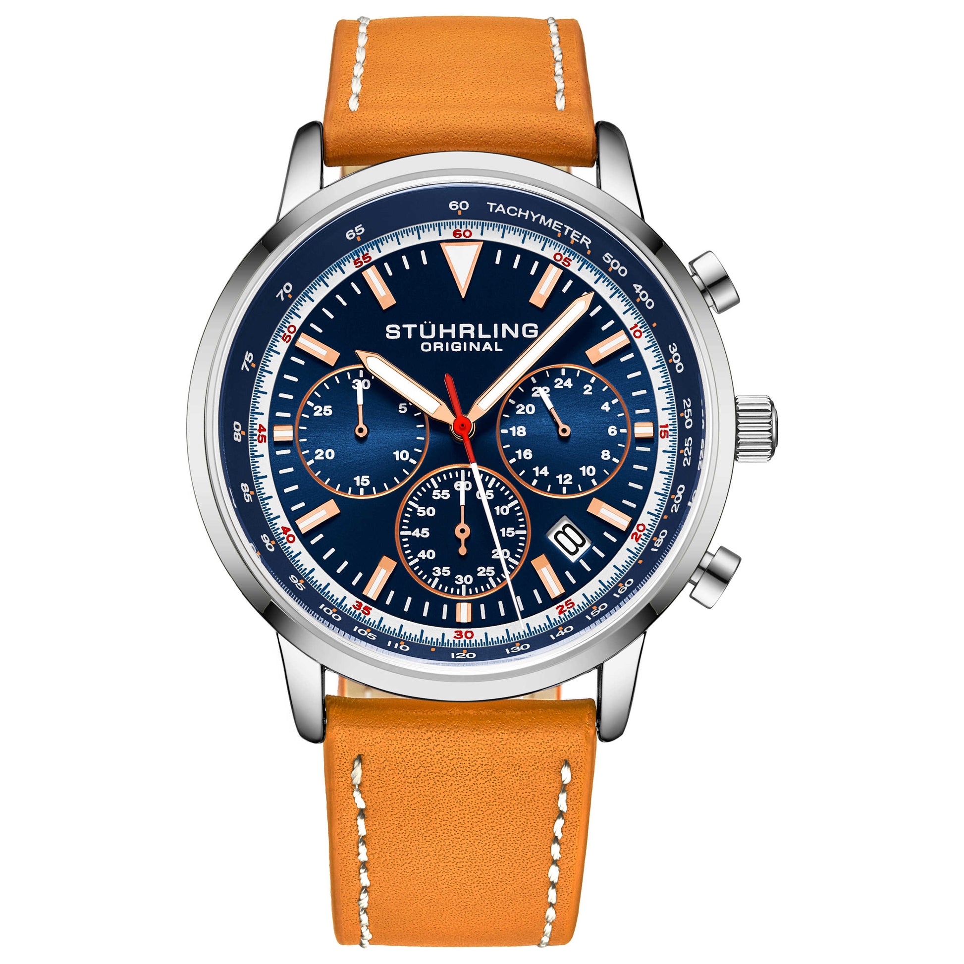 Front view of Stuhrling Monaco Men's Quartz Watch M15160