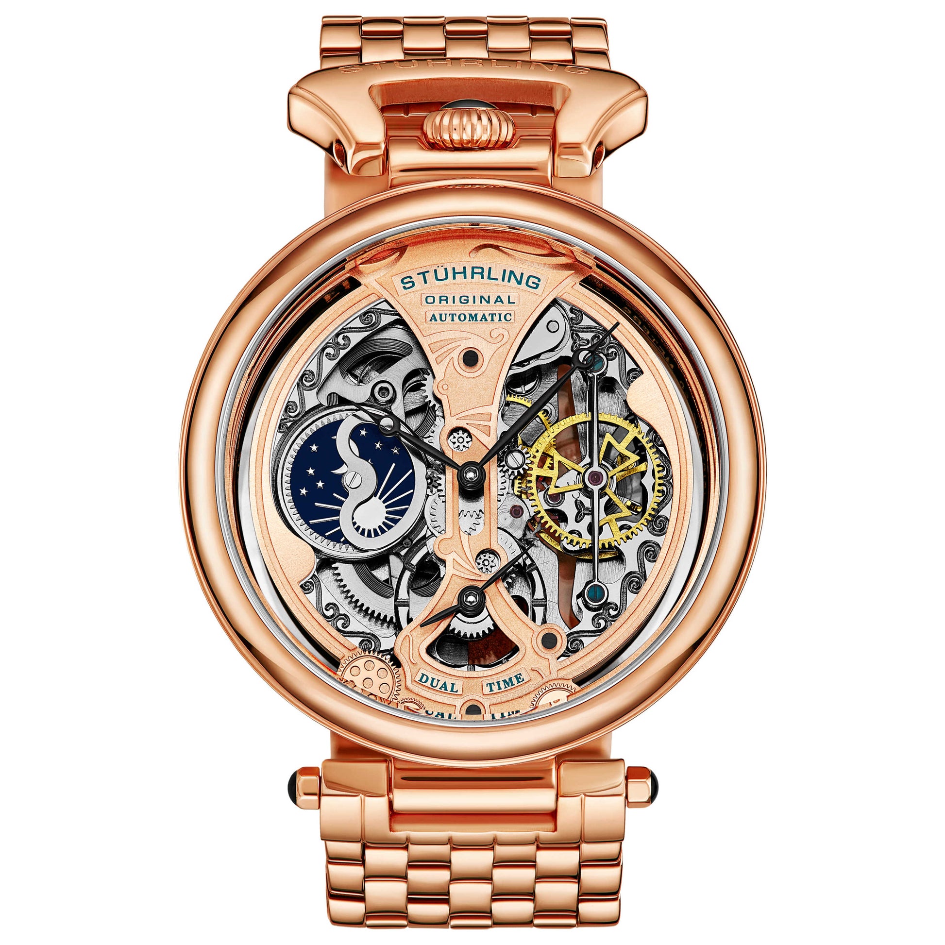 Front view of Stuhrling Legacy Men's Automatic Watch M15212