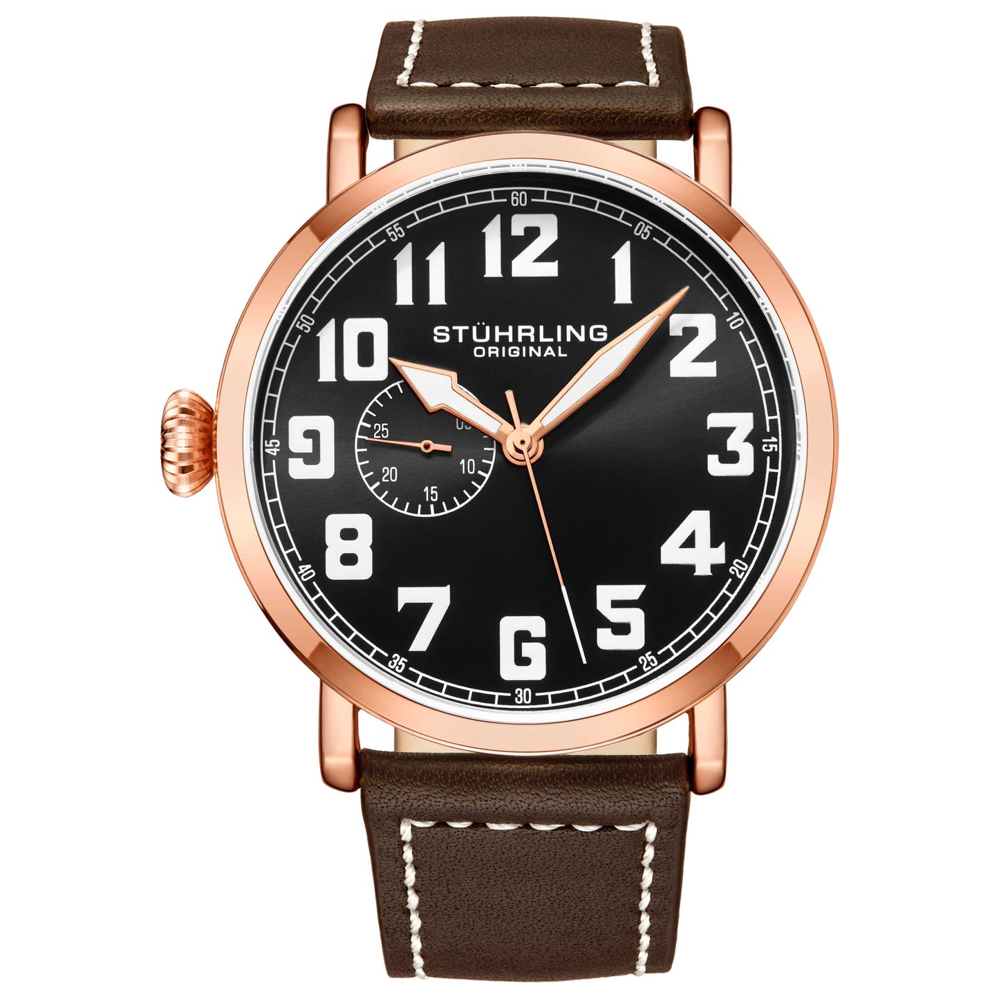 Front view of Stuhrling Aviator Men's Quartz Watch M15214