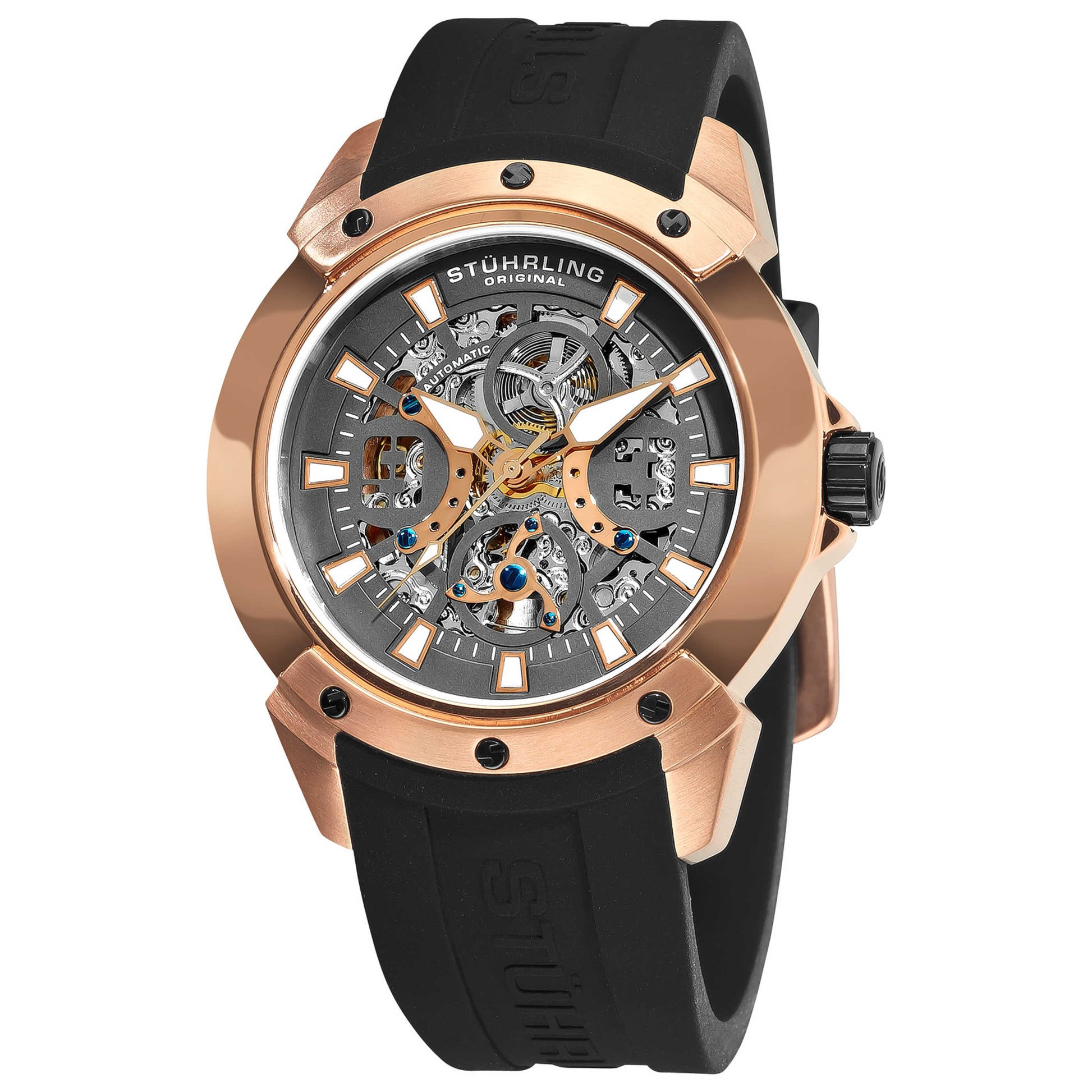 Front view of Stuhrling Legacy Men's Automatic Watch M16228