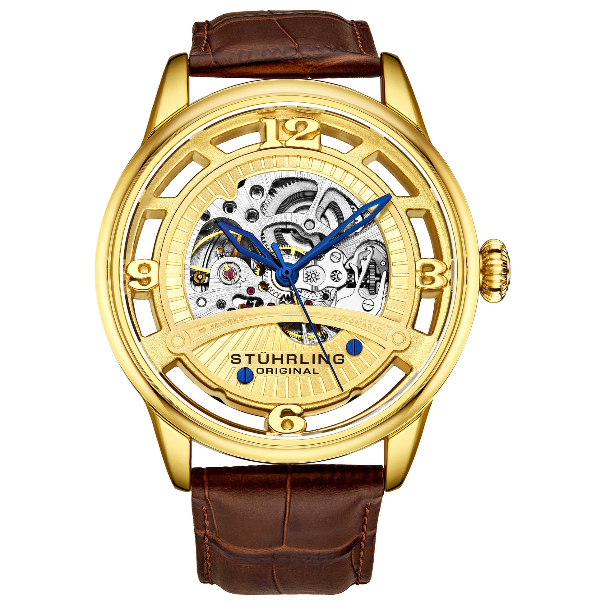 Front view of Stuhrling Legacy Men's Automatic Watch M16232