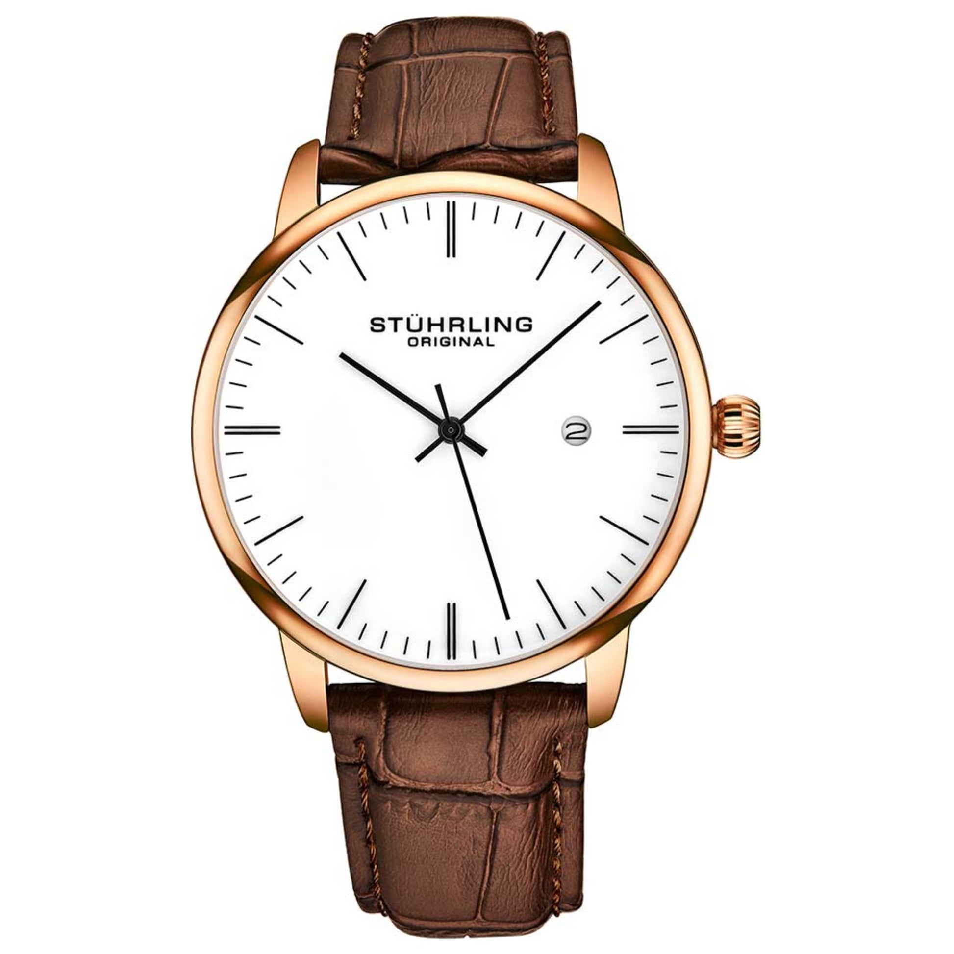 Front view of Stuhrling Symphony Men's Quartz Watch M16284