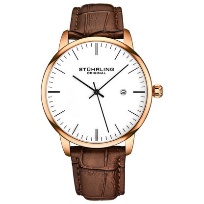 Front view of Stuhrling Symphony Men's Quartz Watch M16284
