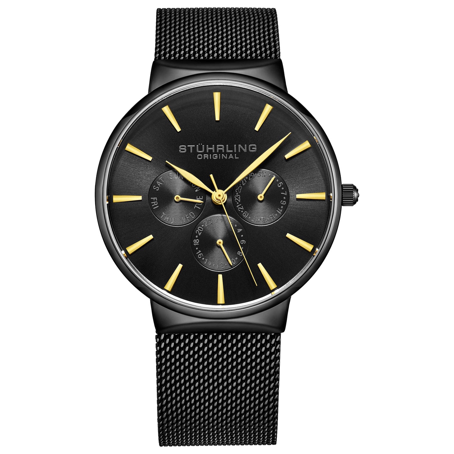 Front view of Stuhrling Monaco Men's Quartz Watch M16330