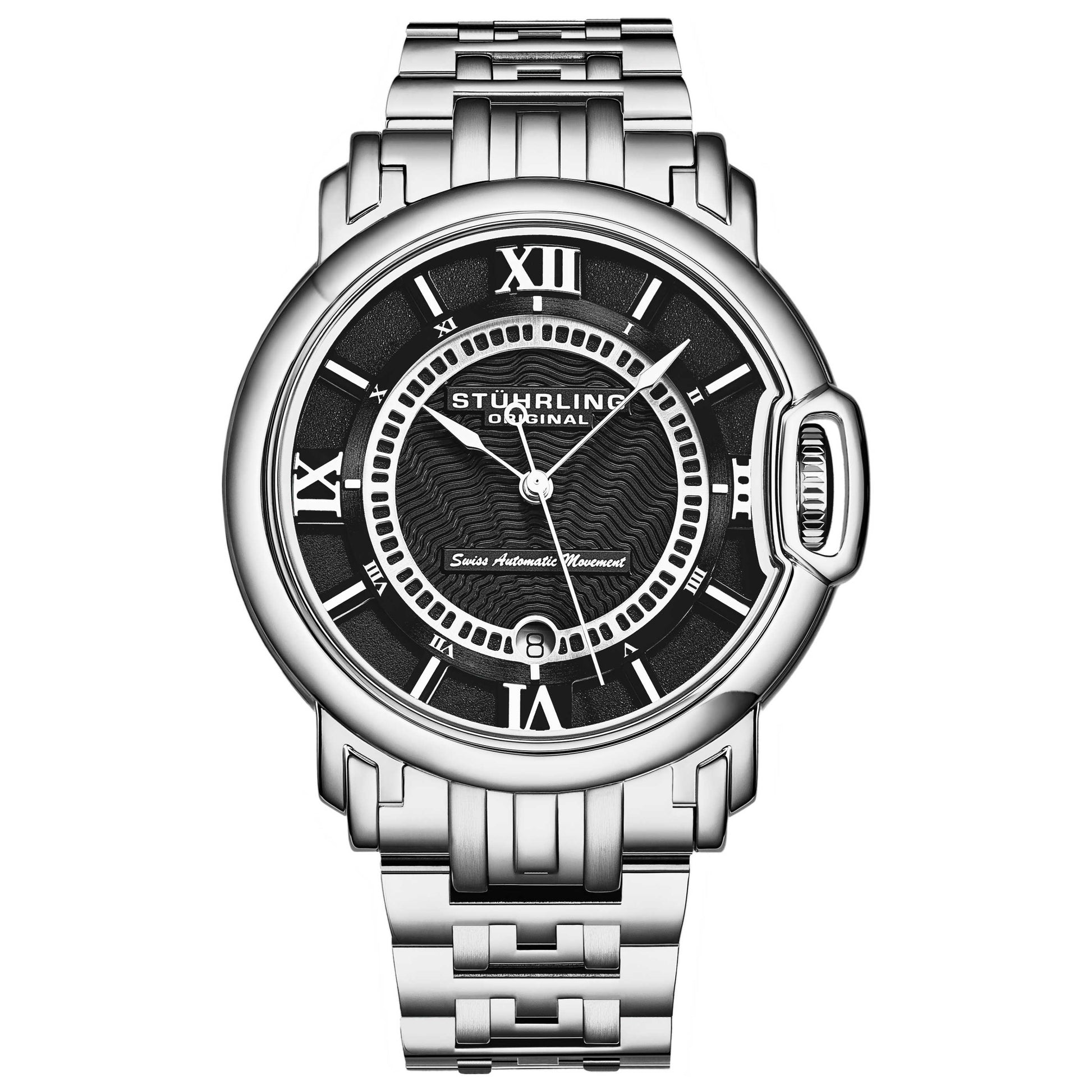 Front view of Stuhrling Legacy Men's Automatic Watch M16373