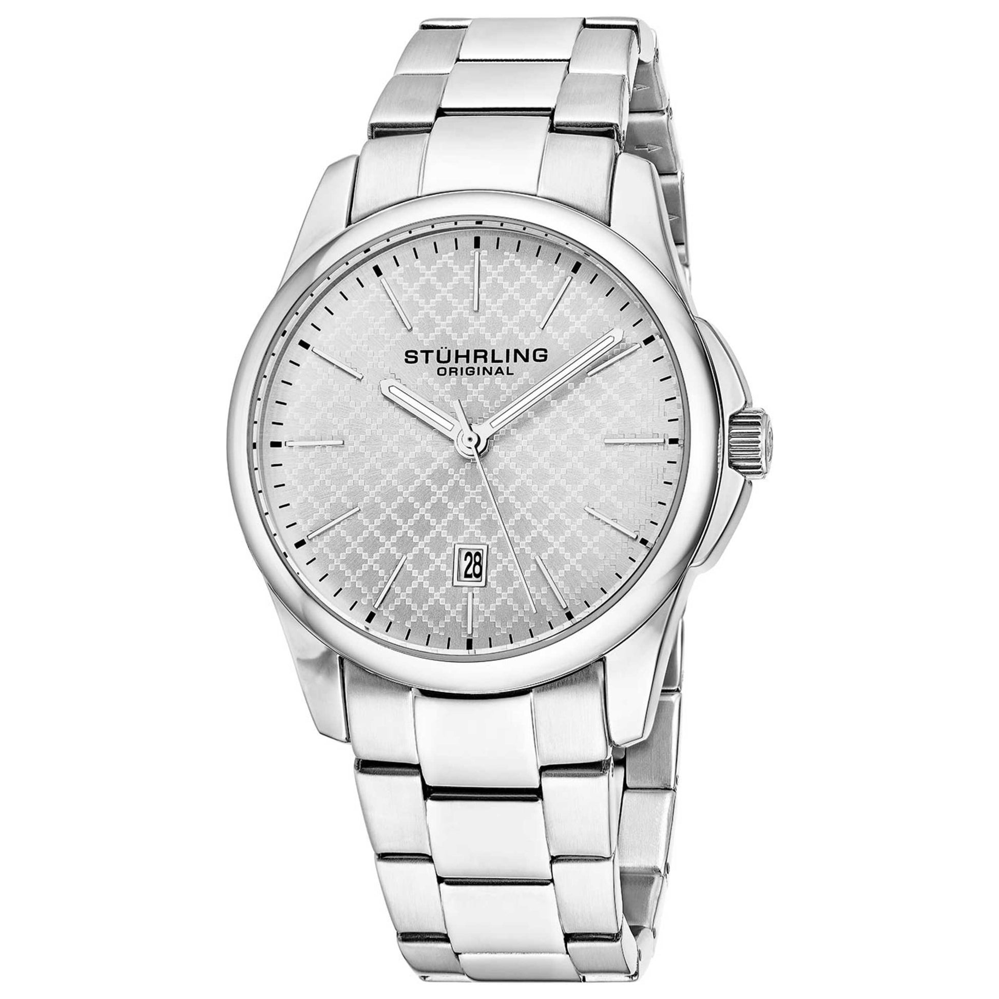 Front view of Stuhrling Symphony Men's Quartz Watch M16374