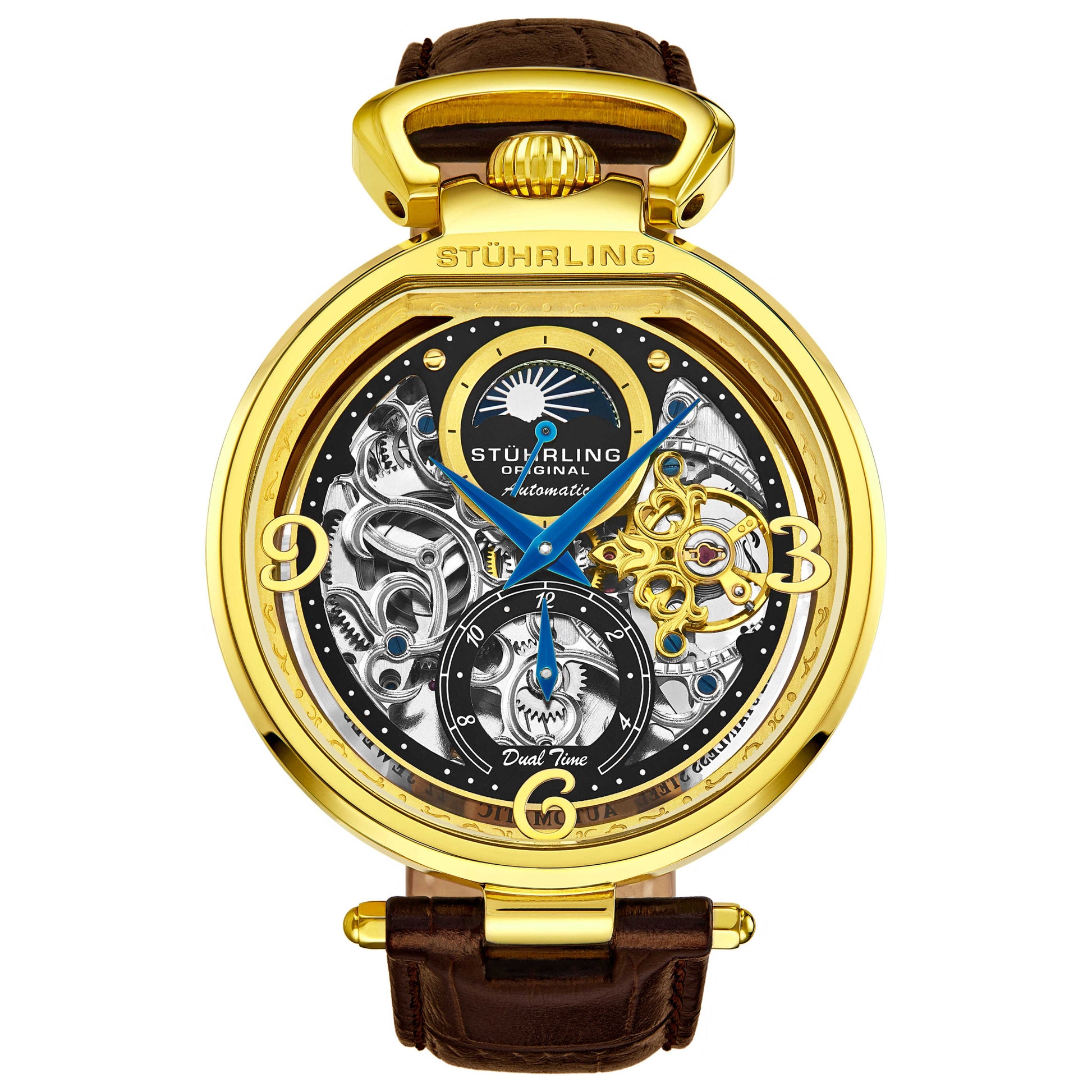 Front view of Stuhrling Legacy Men's Automatic Watch M16407